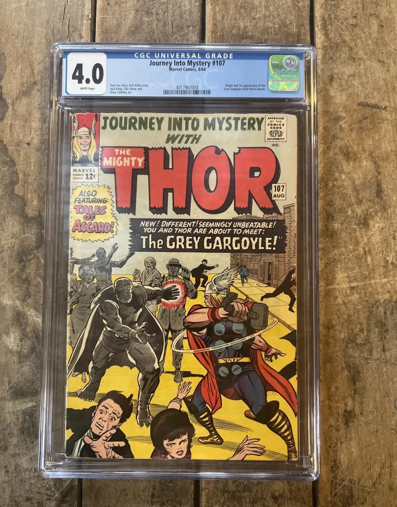 1964 Journey Into Mystery #107: Thor, First Grey Gargoyle (CGC 4.0)