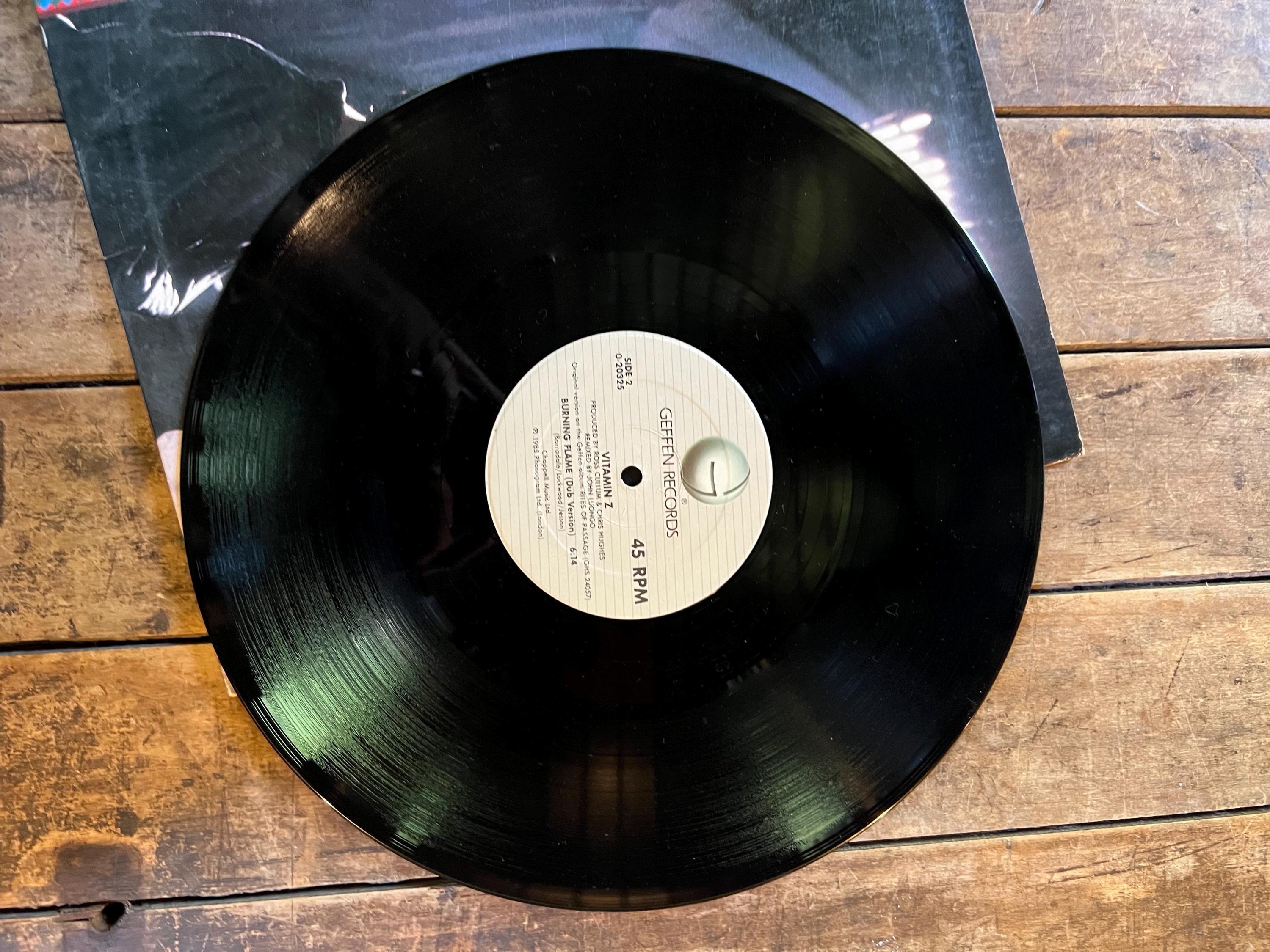 Vitamin Z “Burning Flame” LP - 1985 Geffen Retro Vinyl Record