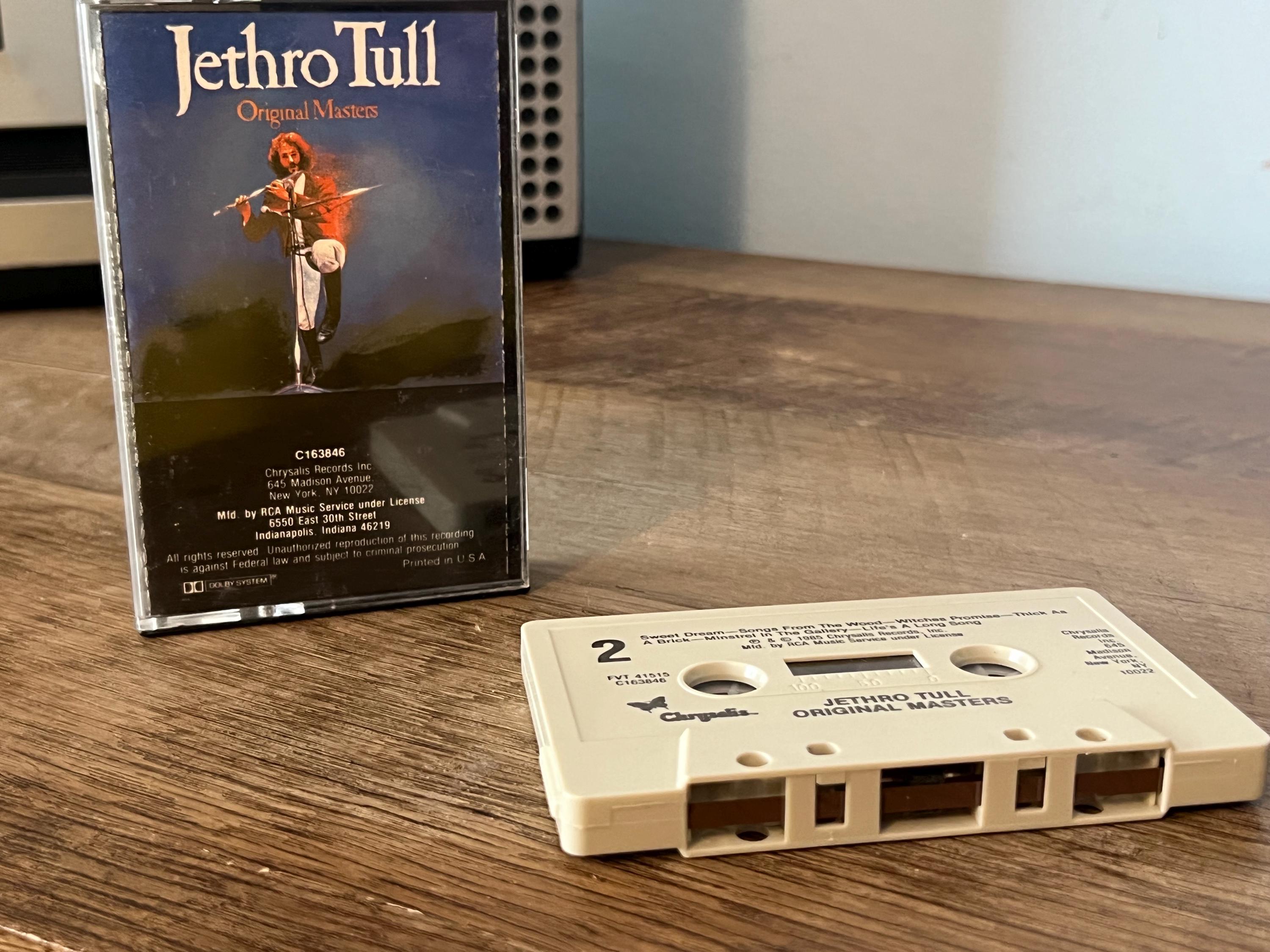Vintage 1985 Jethro Tull "Original Masters" Cassette Tape