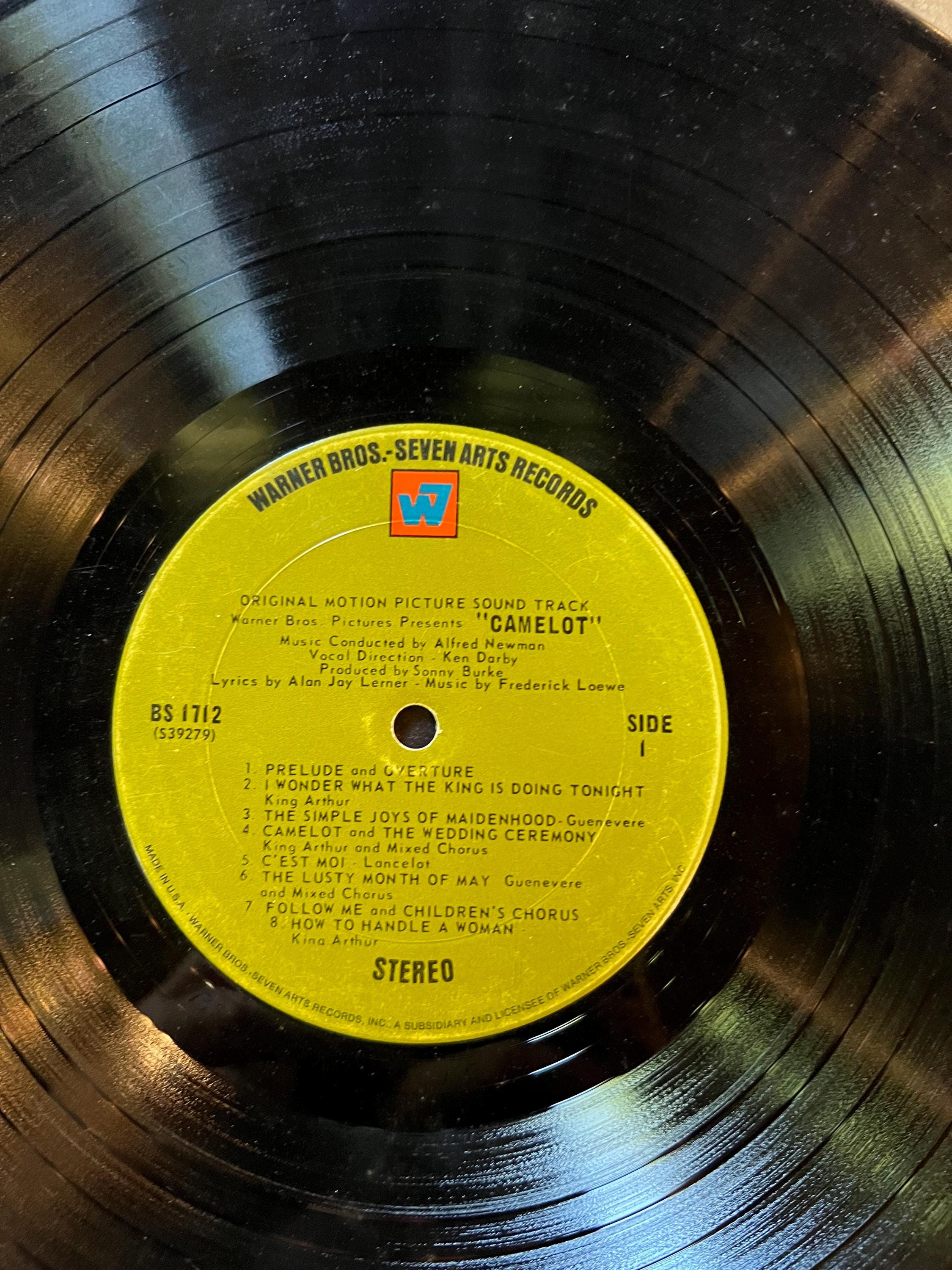 Camelot (Original Motion Picture Soundtrack) LP- 1967 Warner Bros Retro Vinyl Record