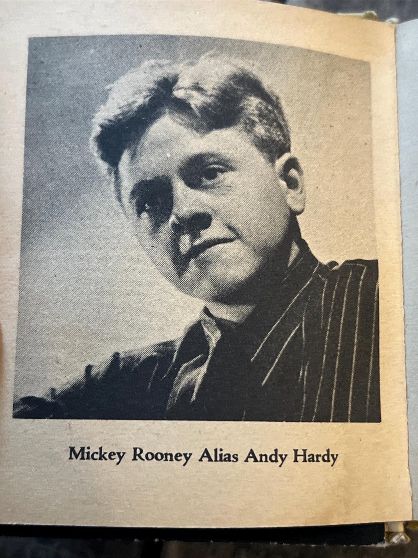 Vintage 1939 Mickey Rooney Himself Hardcover Book