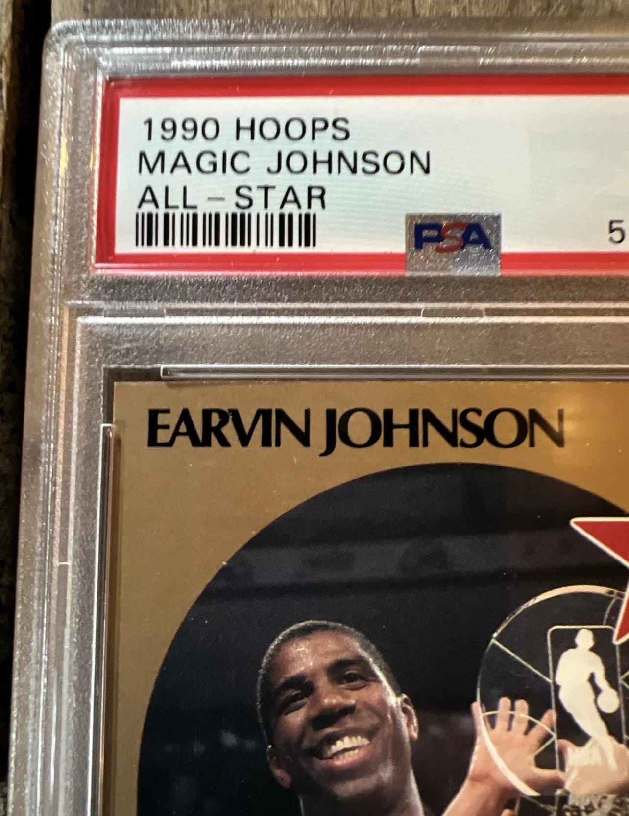 Magic Johnson 1990 All-Star Game Basketball Card - PSA 8