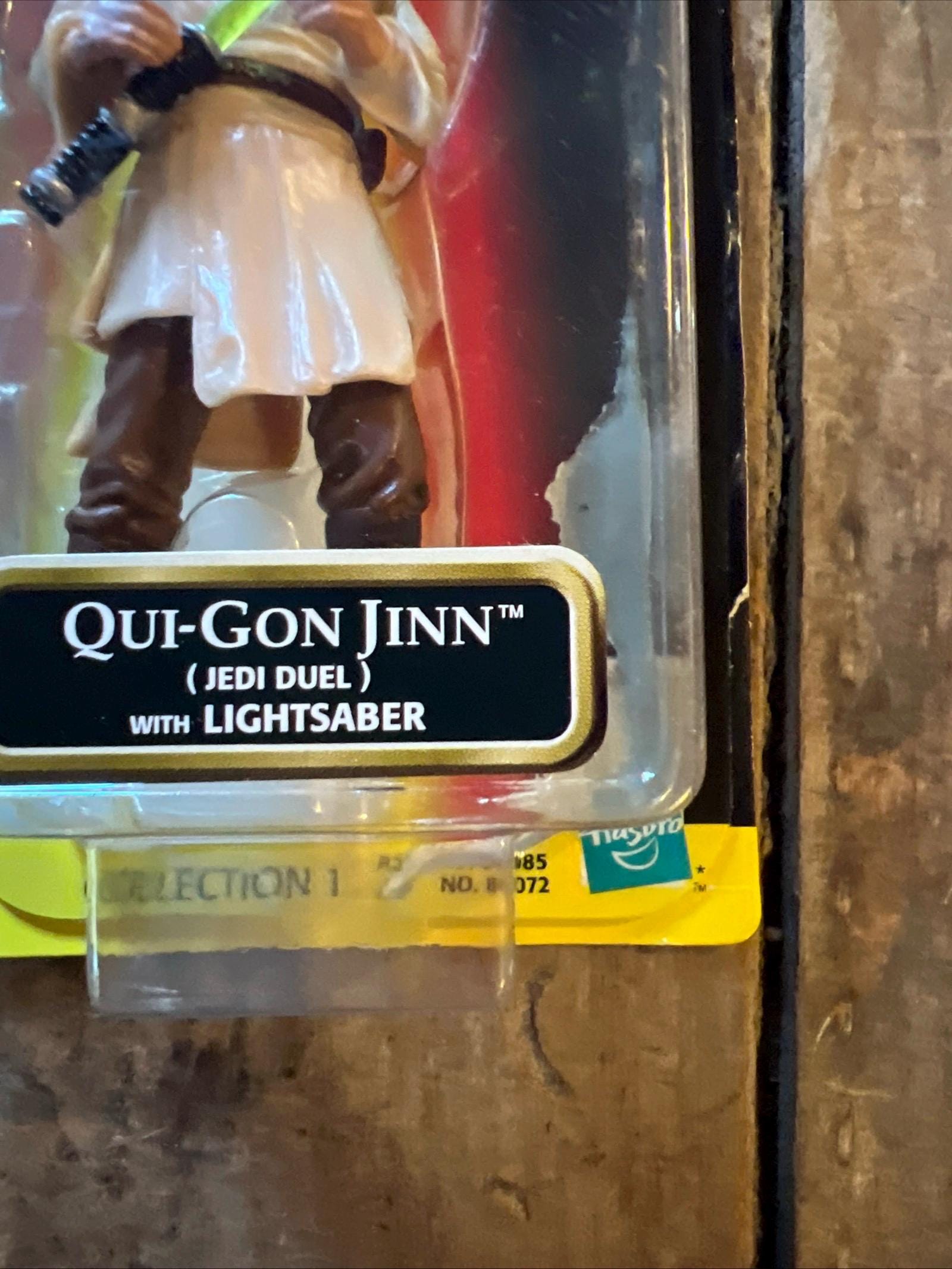 1998 Star Wars Episode 1 Qui-Gon Jinn Action Figure - Commtech Chip - MOC