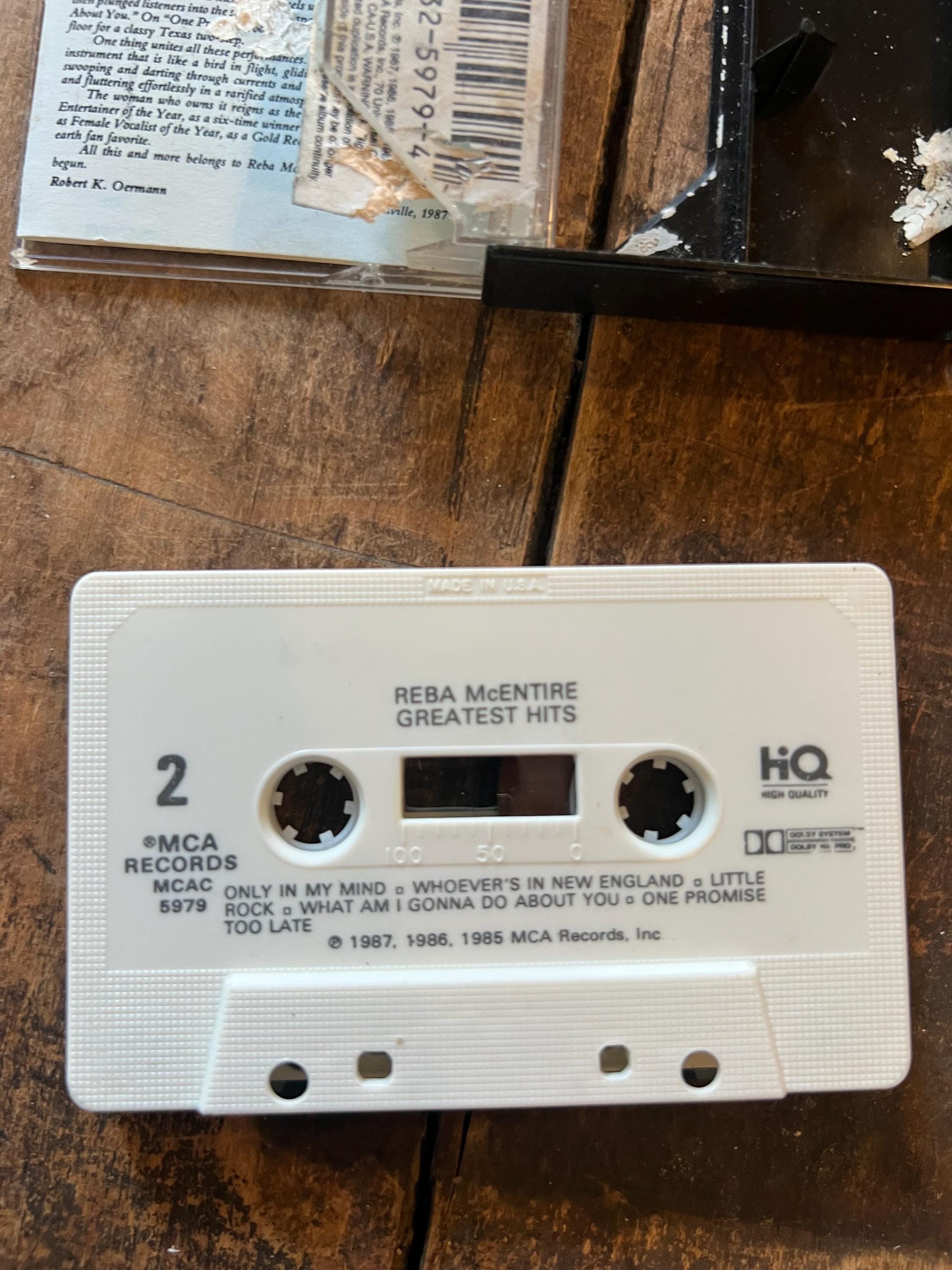 1987 Reba McEntire Greatest Hits Cassette Tape - MCA Records Club Edition