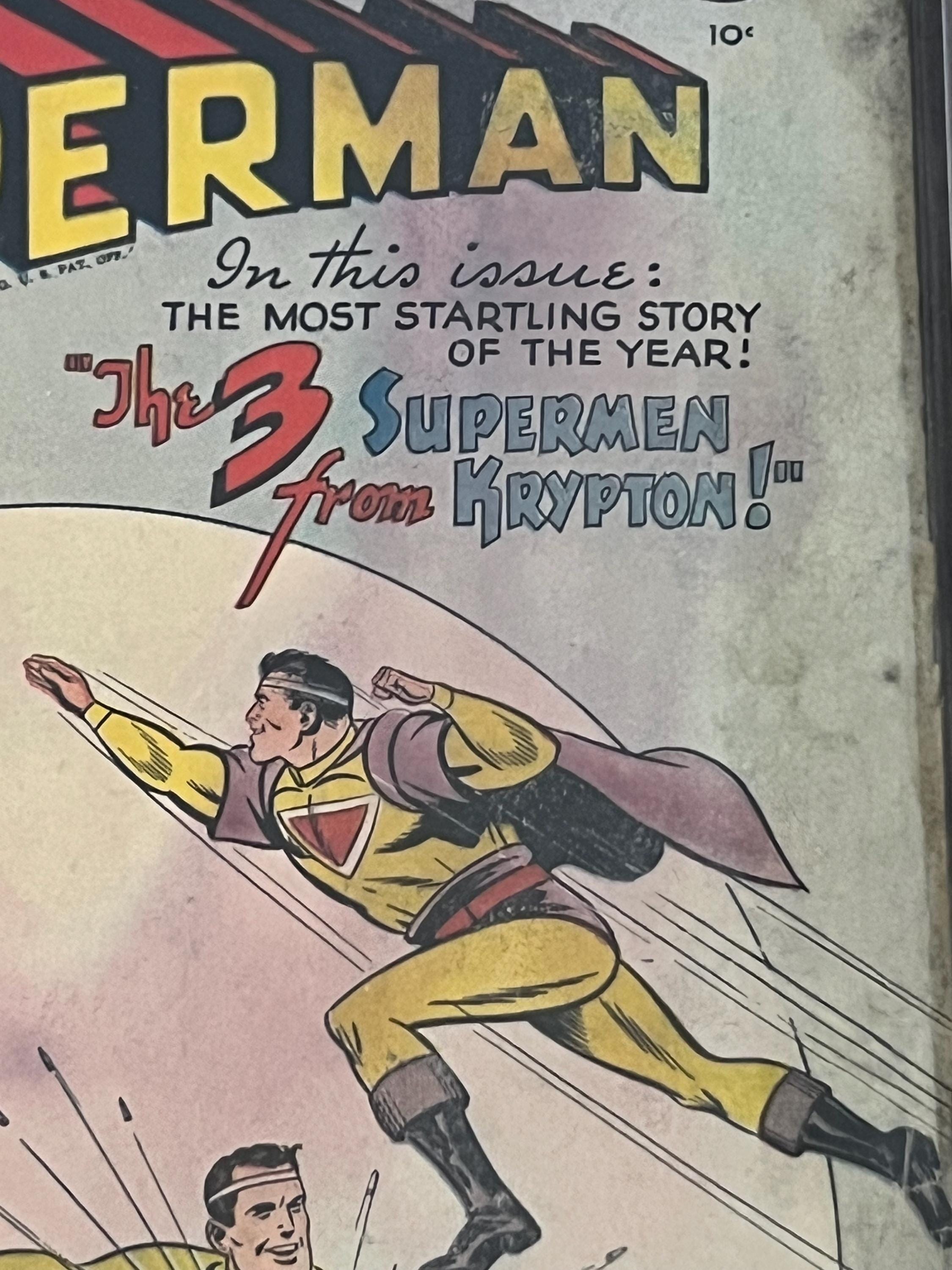 Vintage 1950 Superman DC COMIC #65 / Graded Comic CGC 1.8 / First appearance of Mala, Kizo, and U-Ban Krypton Foes - Key Issue