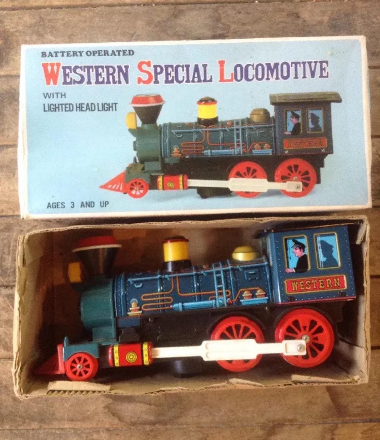 Vintage Western Special Locomotive Toy Train - Made in Korea - With Original Box