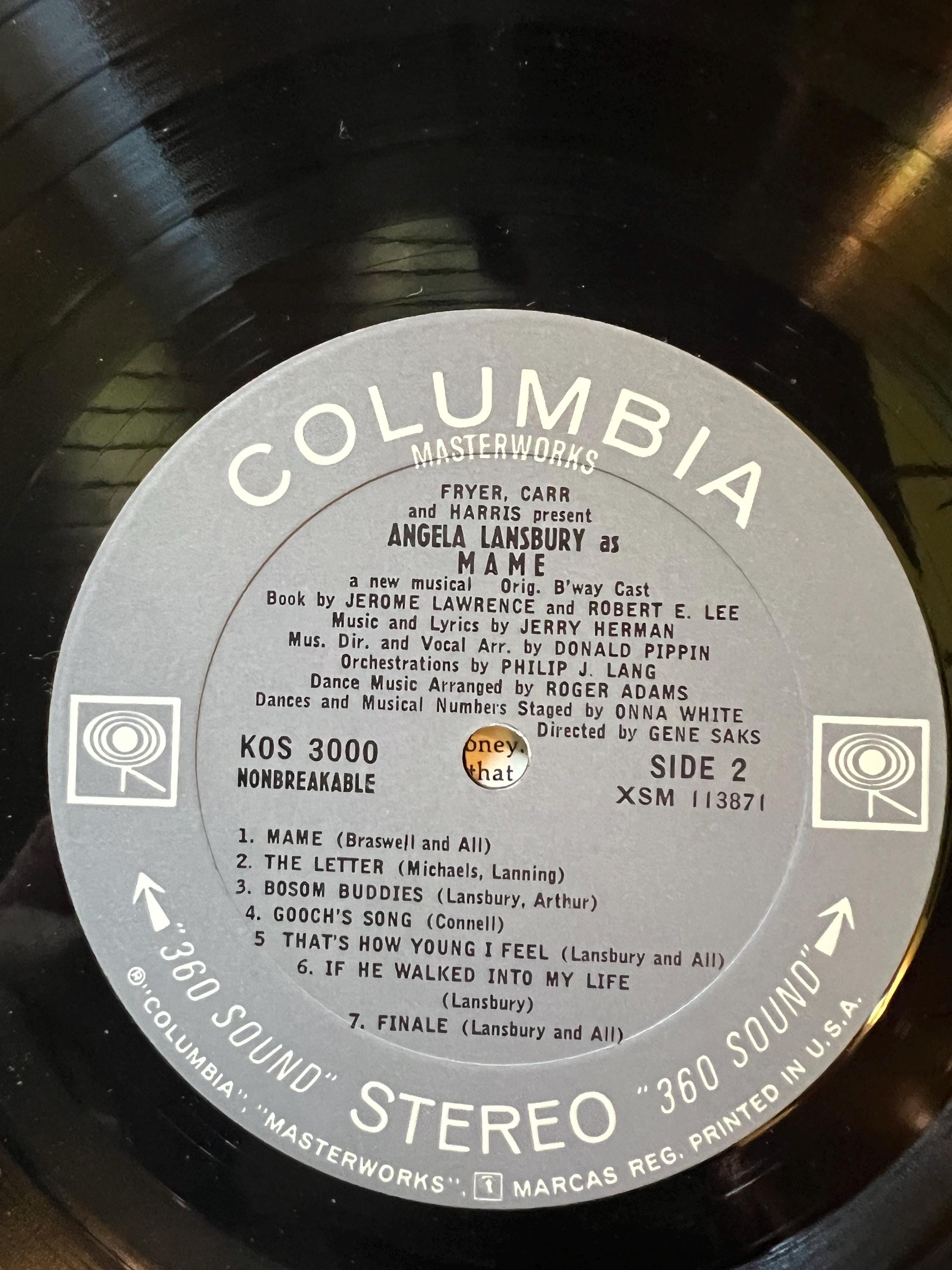 Mame - Angela Lansbury 1969 - Original Cast Recording - Vinyl LP