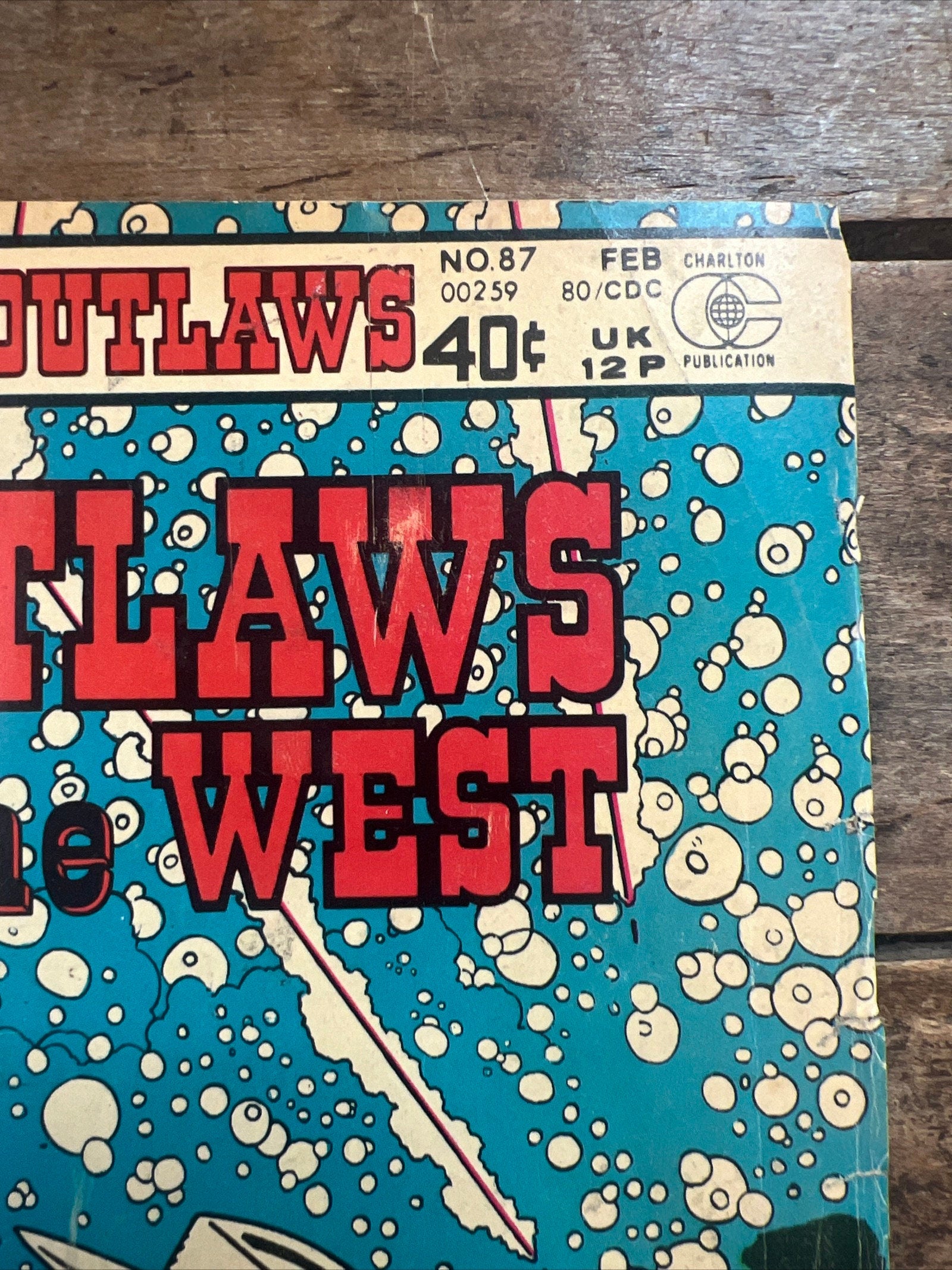 1980 Outlaws of the West Comic Book: Wyatt Earp & Cheyenne Kid