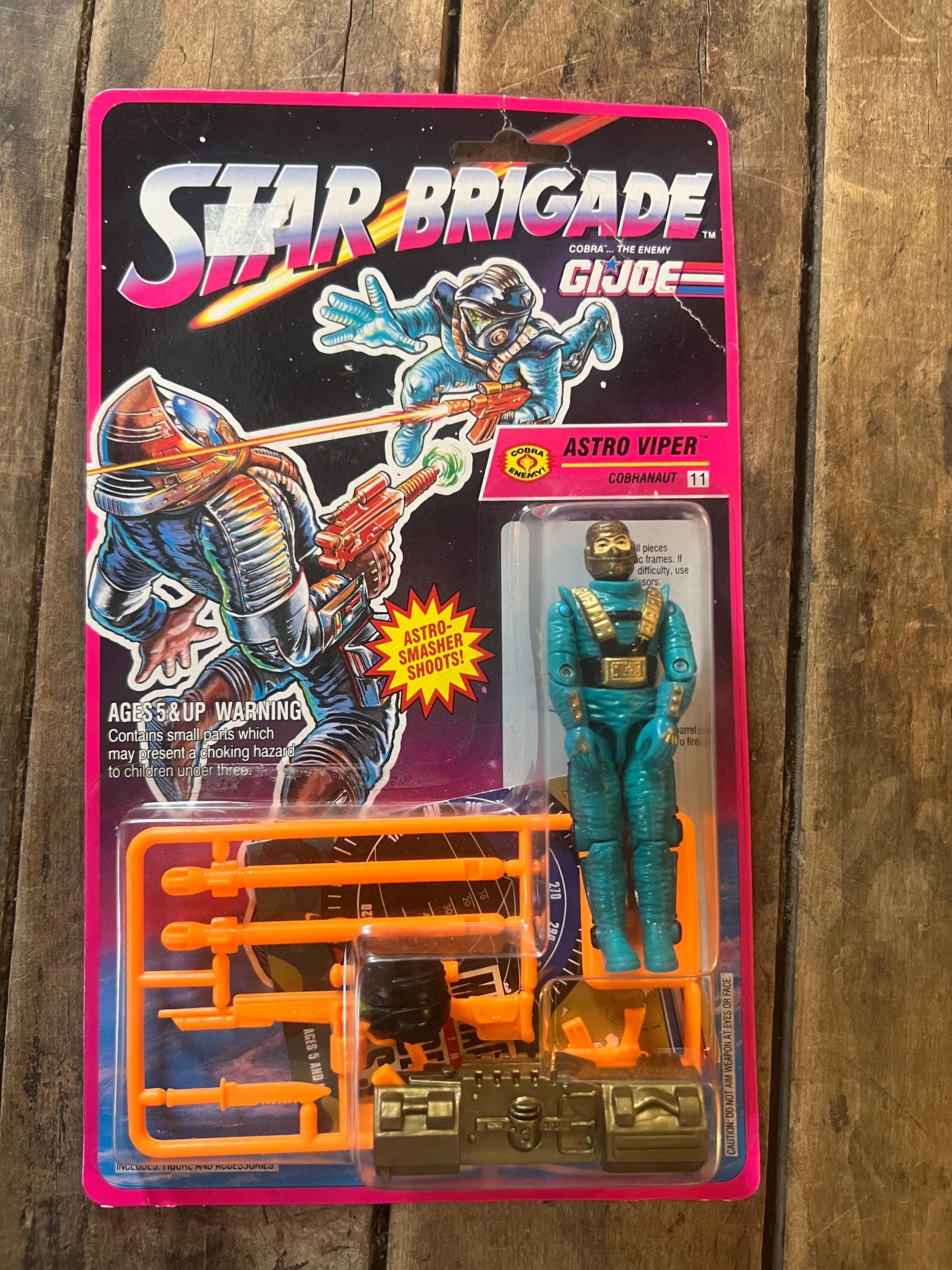 1993 Hasbro GI JOE - Astro Viper Cobranaut V2 - Star Brigade Action Figure Complete On Original Card MOC