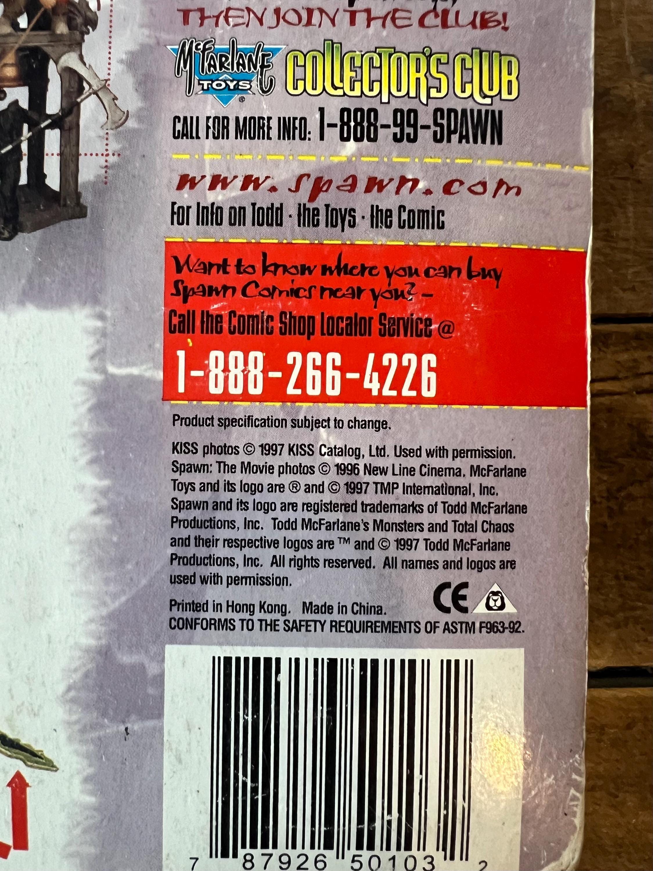 Vintage 1997 KISS Paul Stanley Action Figure: McFarlane Toys, MOC