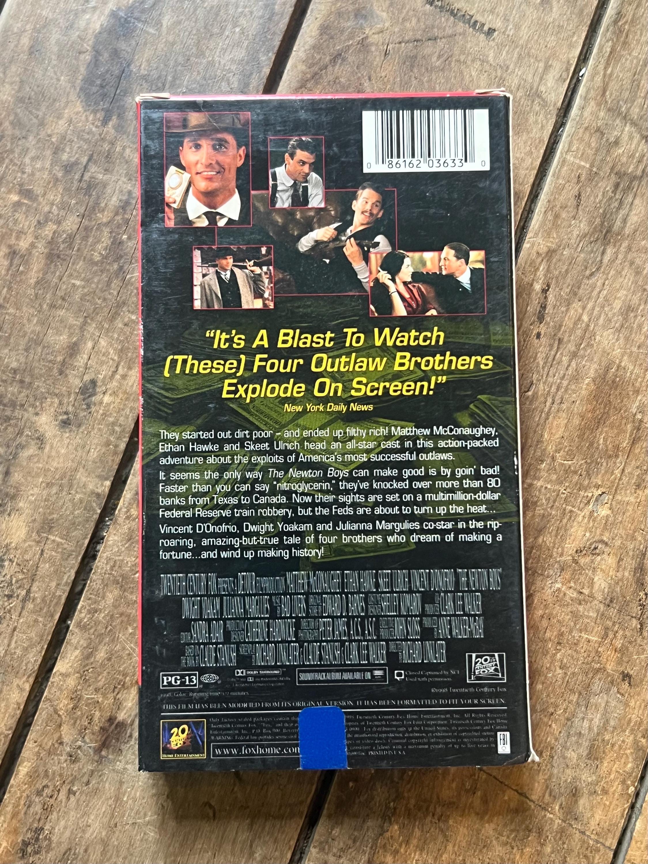 NEWTON BOYS - VHS Movie ( 1998 ) - Starring Mathew McConaughey & Ethan Hawke