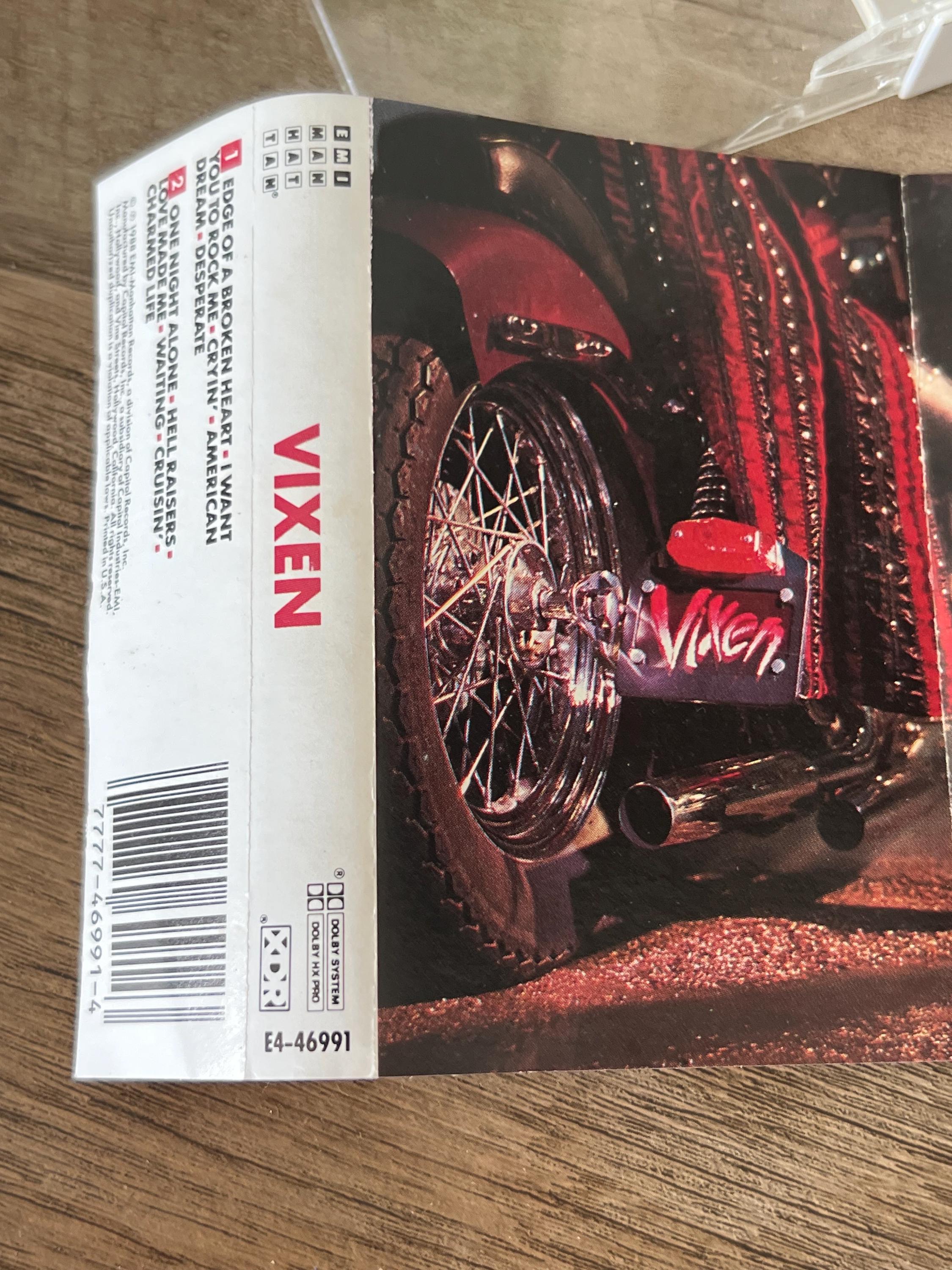 1988 VIXEN Cassette Tape - EMI Manhattan Records - Retro Rock