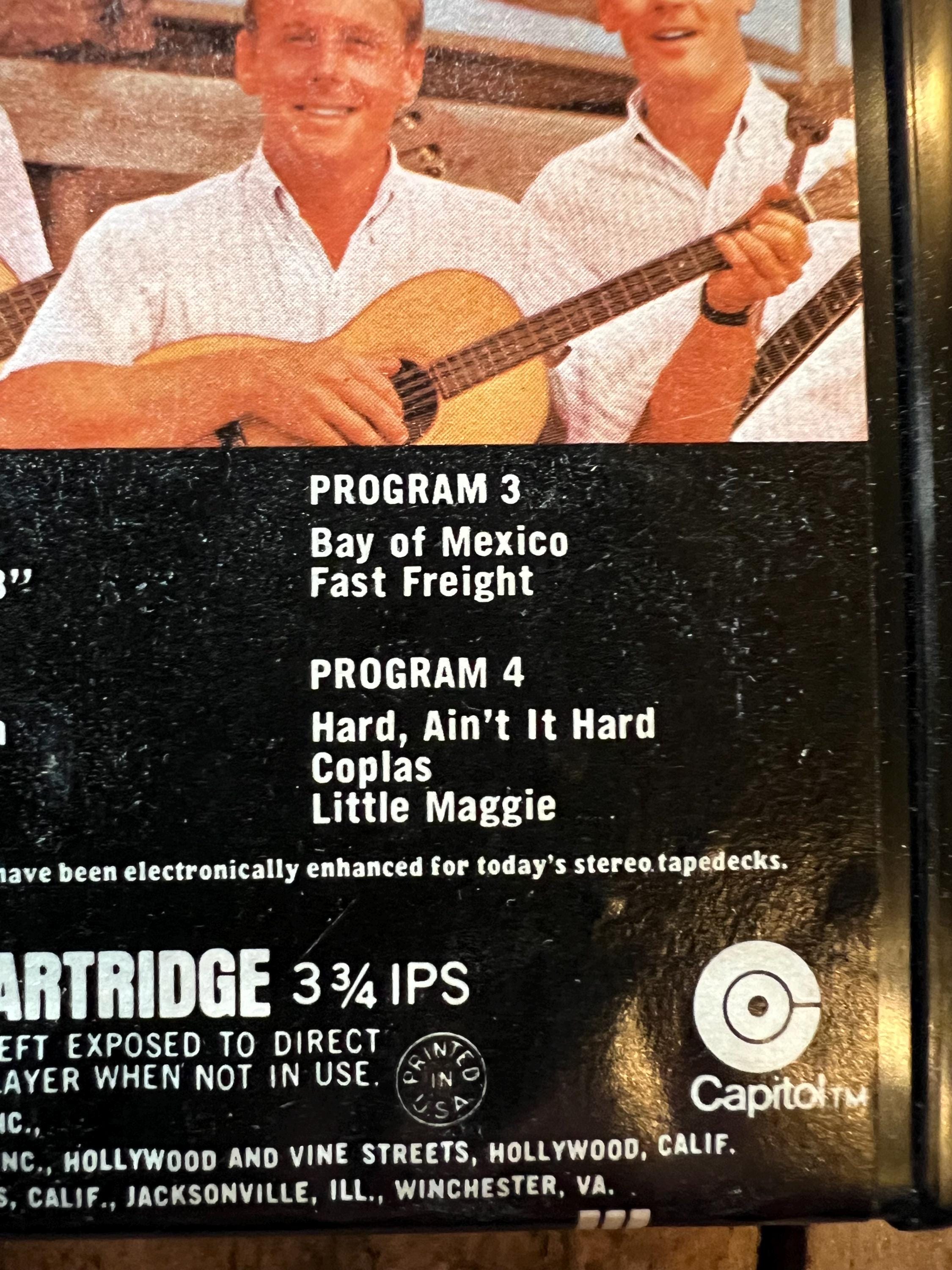 The Kingston Trio “Tom Dooley” - Capitol Records 8-Track Tape