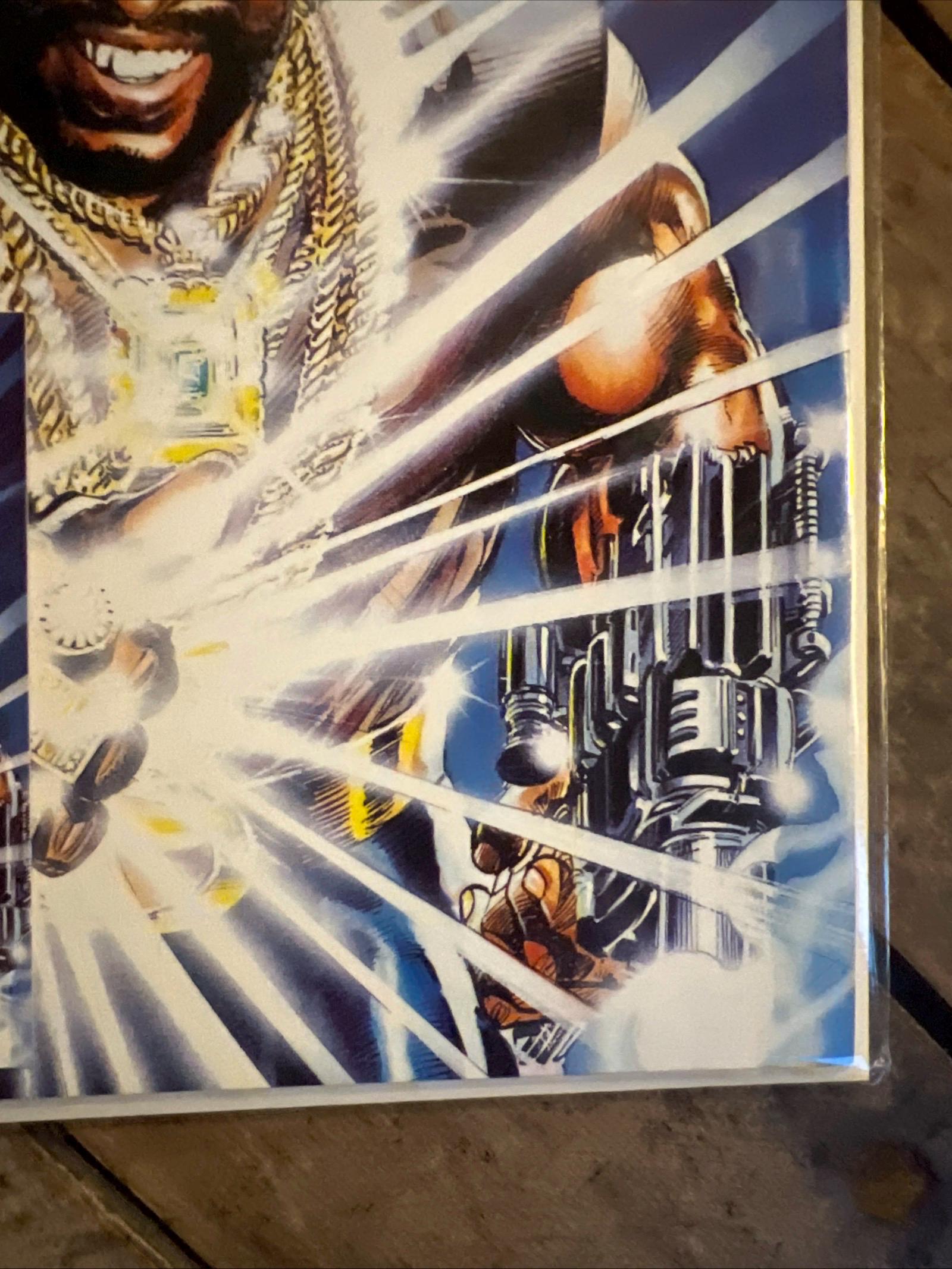 Mr. T and the T-Force #1 (1993 Now Comics ) First Issue & Gold Foil Trading Card