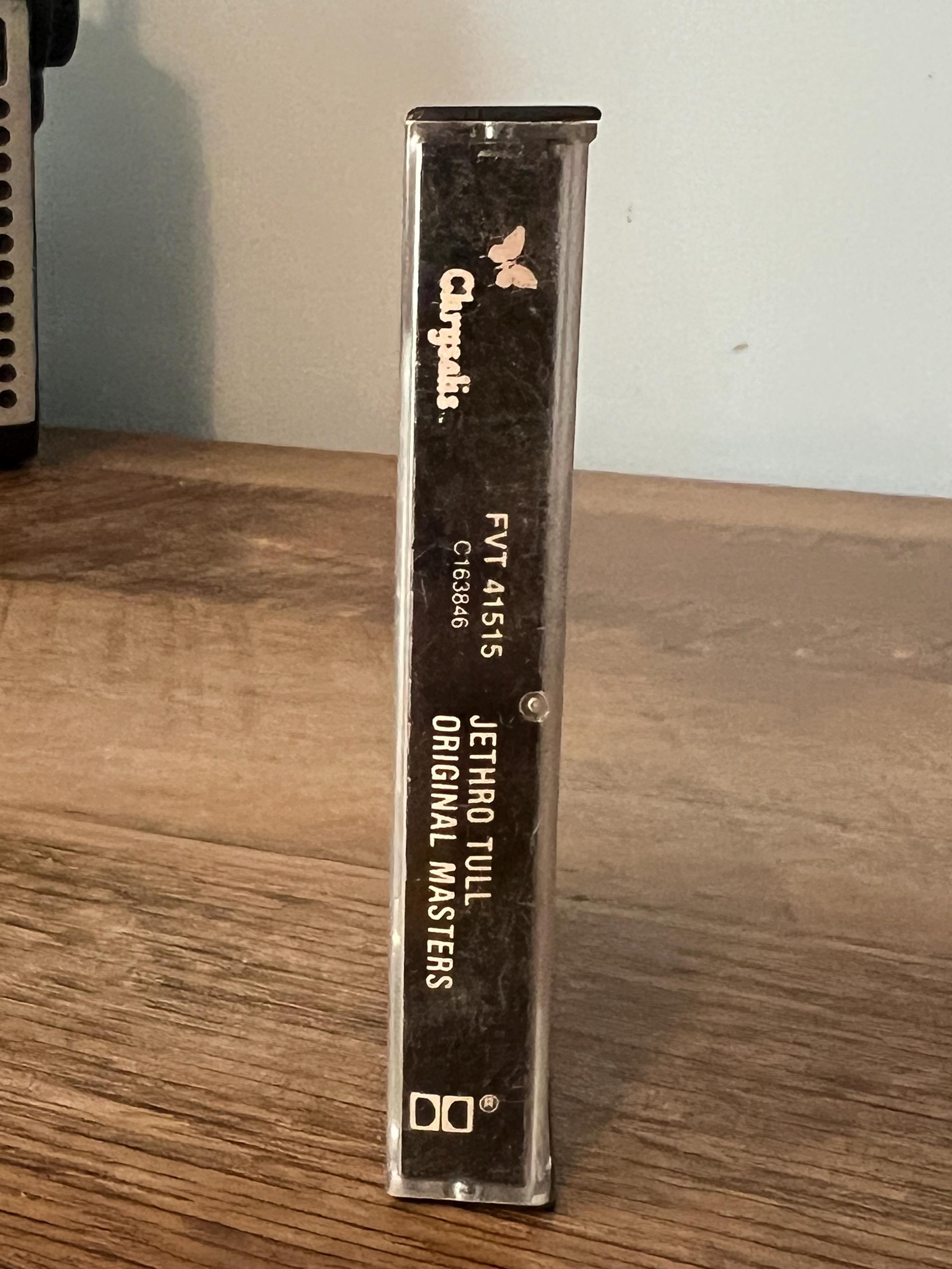 Vintage 1985 Jethro Tull "Original Masters" Cassette Tape