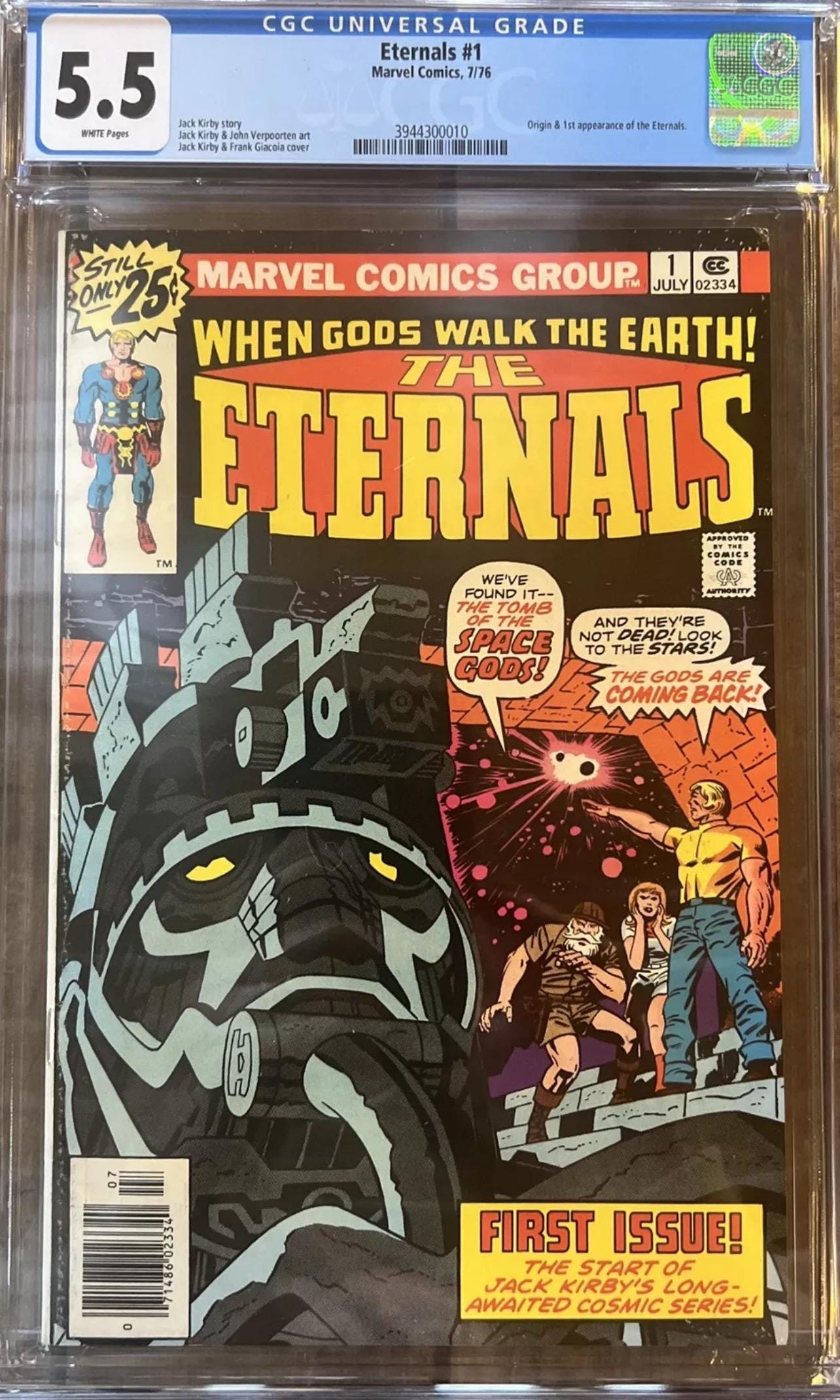 The Eternals #1 (1976) CGC 5.5 – Jack Kirby, First Appearance