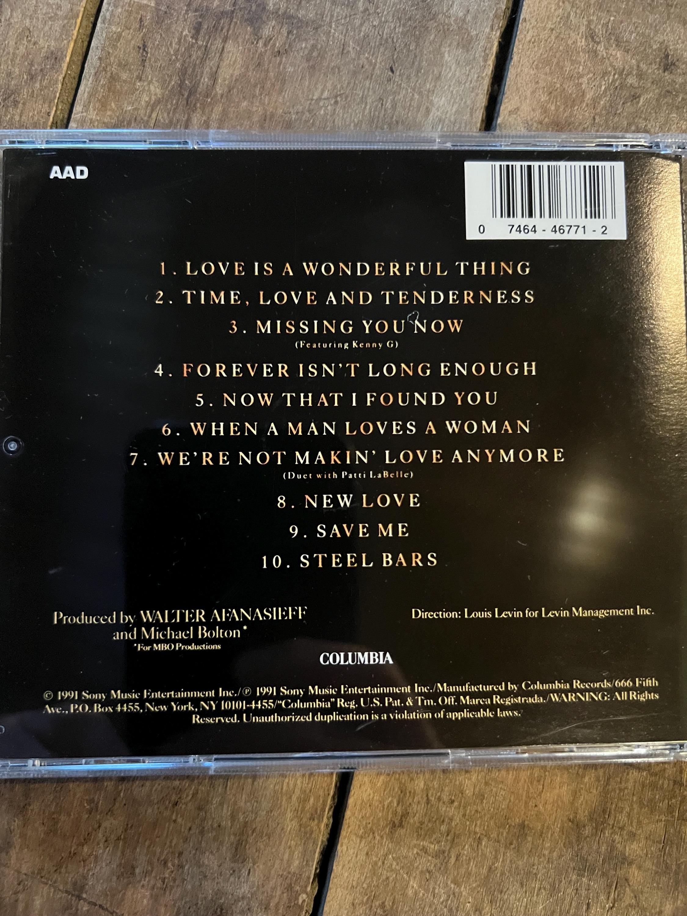 Michael Bolton “Time, Love & Tenderness ” CD - 1991 Columbia Records