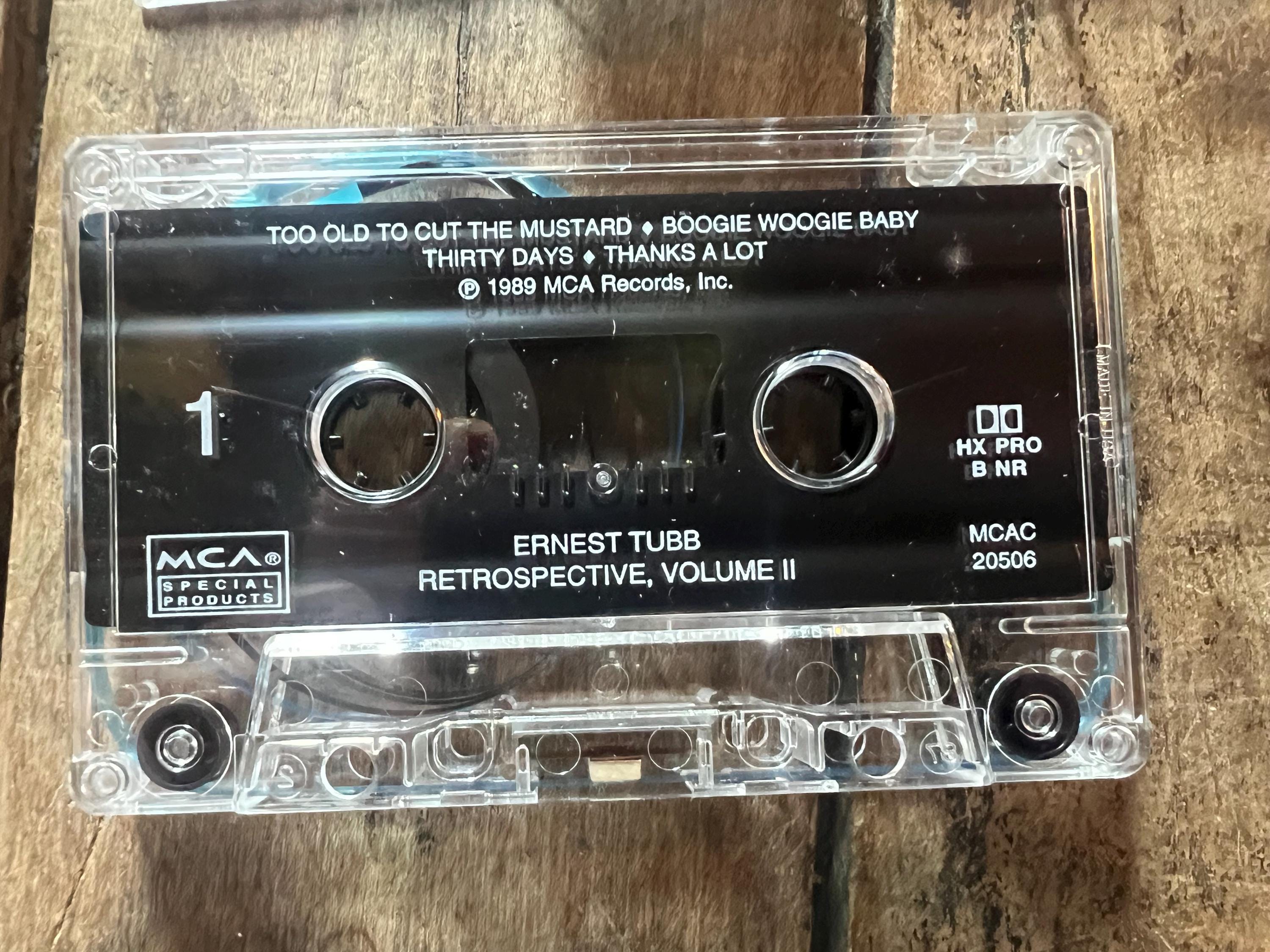 Ernest Tubb Retrospective Vol. 2 Cassette Tape - 1987 MCA Country Music