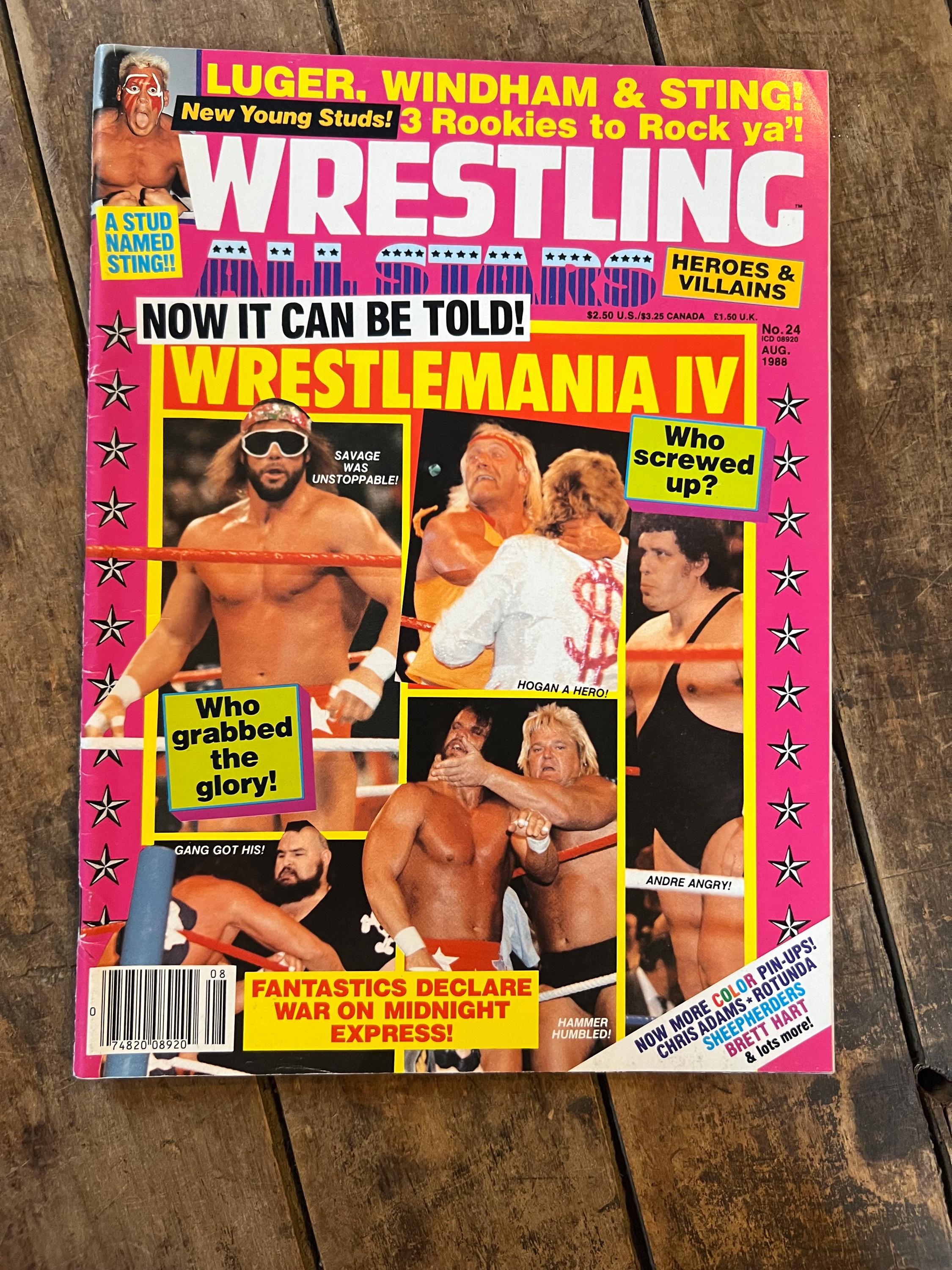 Wrestling All Stars Magazine  - August 1988 - WWF WWE - Hulk Hogan & Macho Man