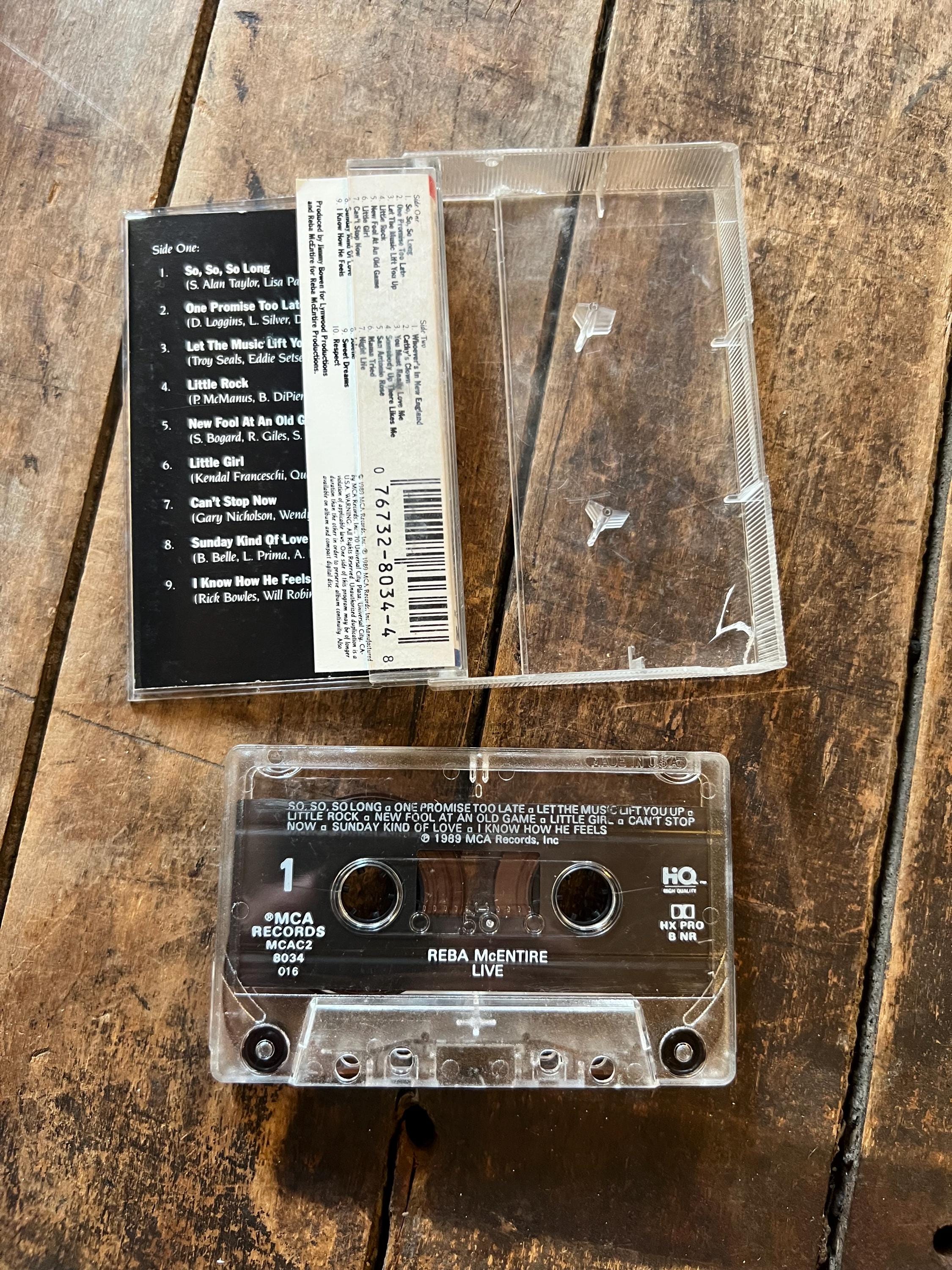 1989 Reba McEntire LIVE Cassette Tape - MCA Records Club Edition