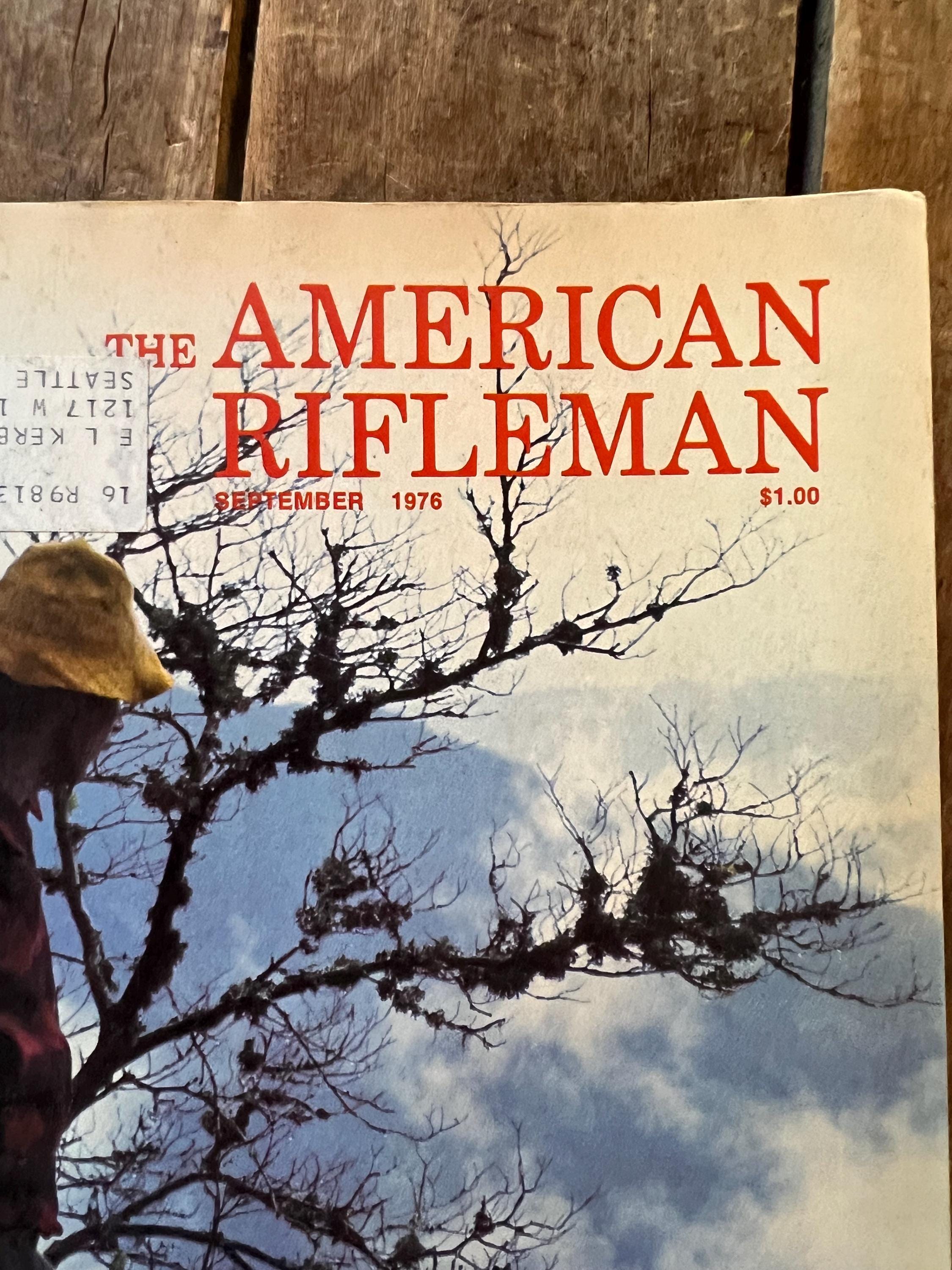 Vintage 1976 American Rifleman Magazine - September Edition- Retro Advertising - Men’s Outdoor Magazine