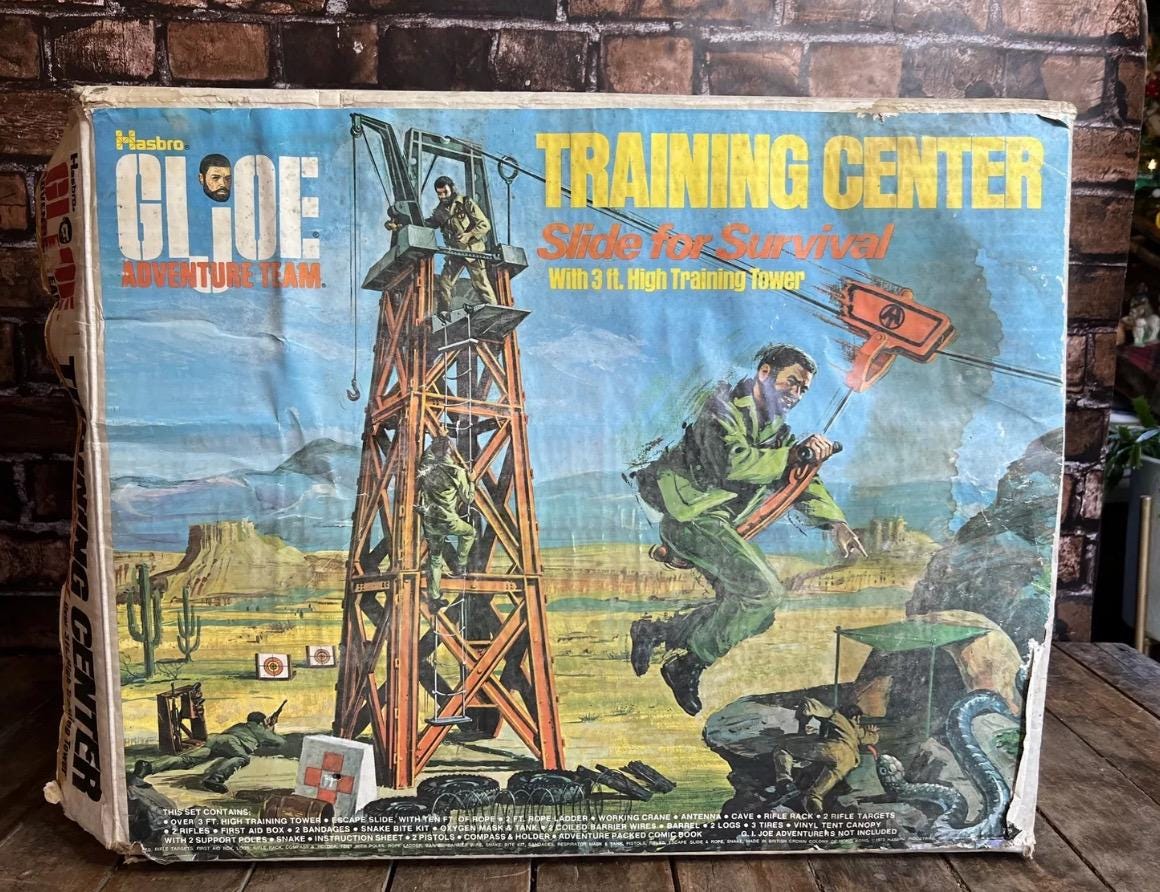 1974 GI JOE Adventure Team Training Center - Slide for Survival Set #7495 (Original Box)