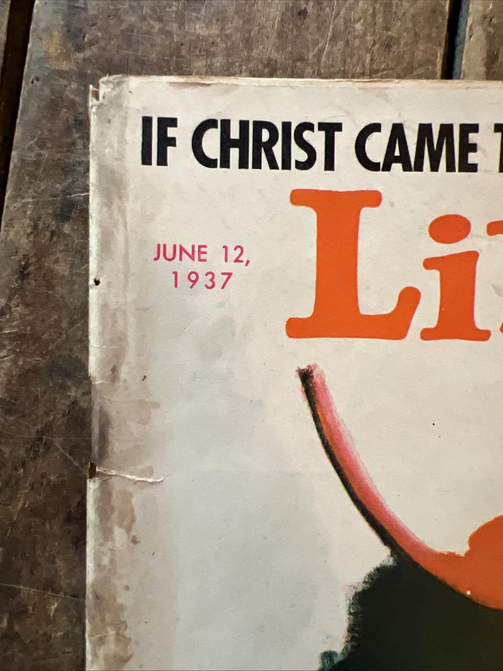 1937 Liberty Magazine - June Issue - 5 Cent Cover - Rare Advertising & Stories