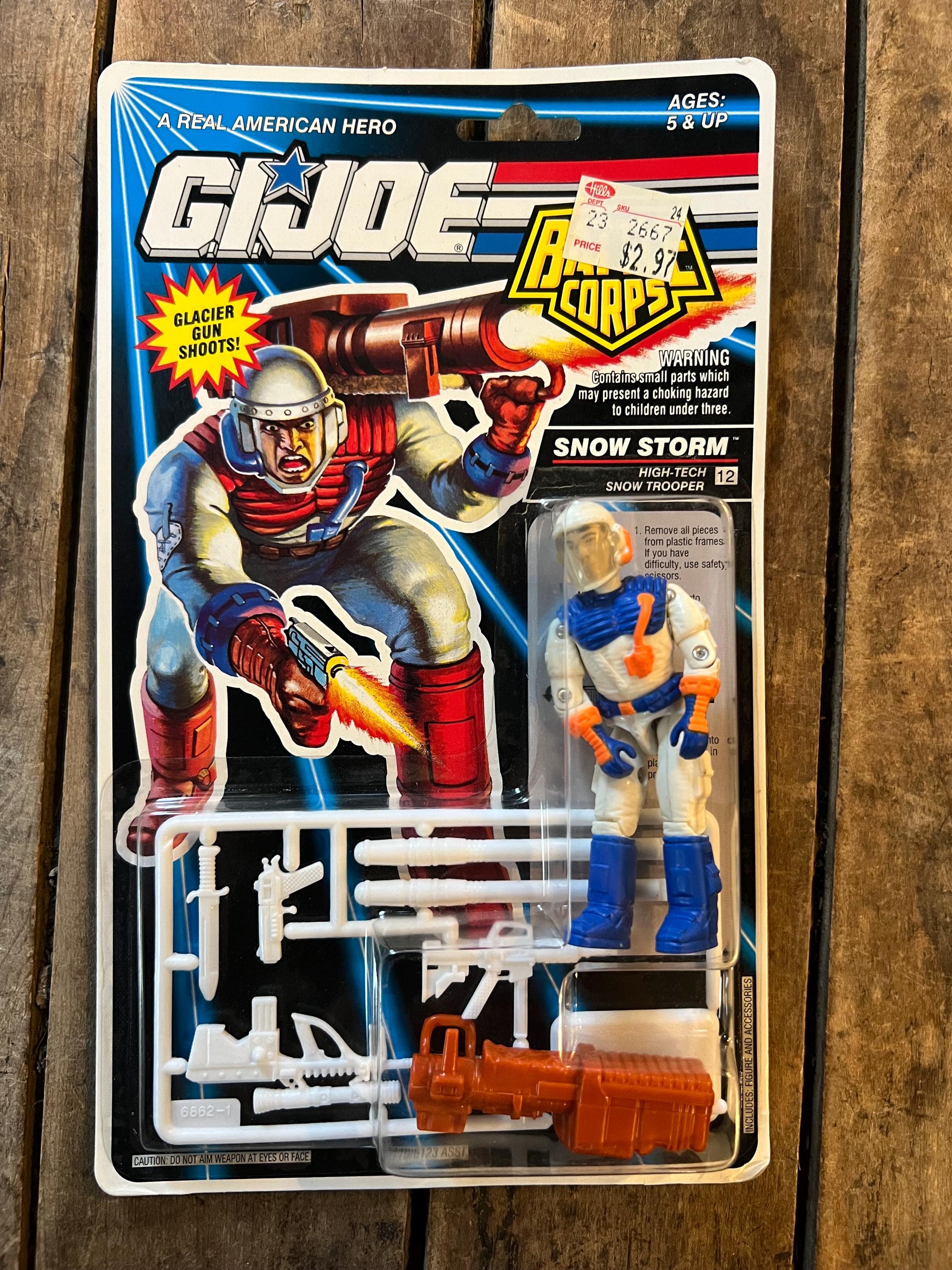 1993 GI Joe Snow Storm V2 Action Figure - Sealed Card