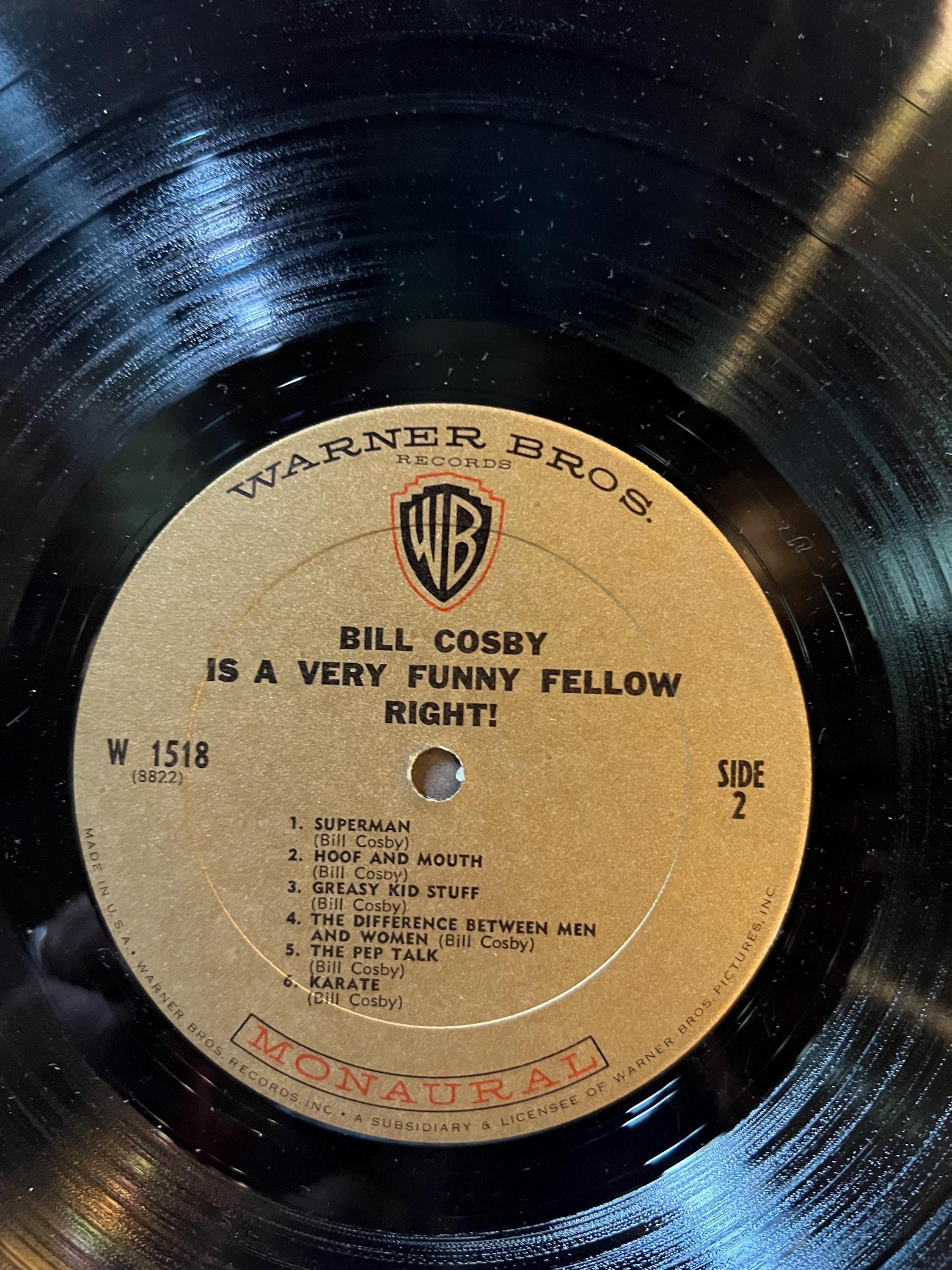 Bill Cosby "Is a Very Funny Fellow Right!" LP - 1963 Warner Bros Vinyl Record