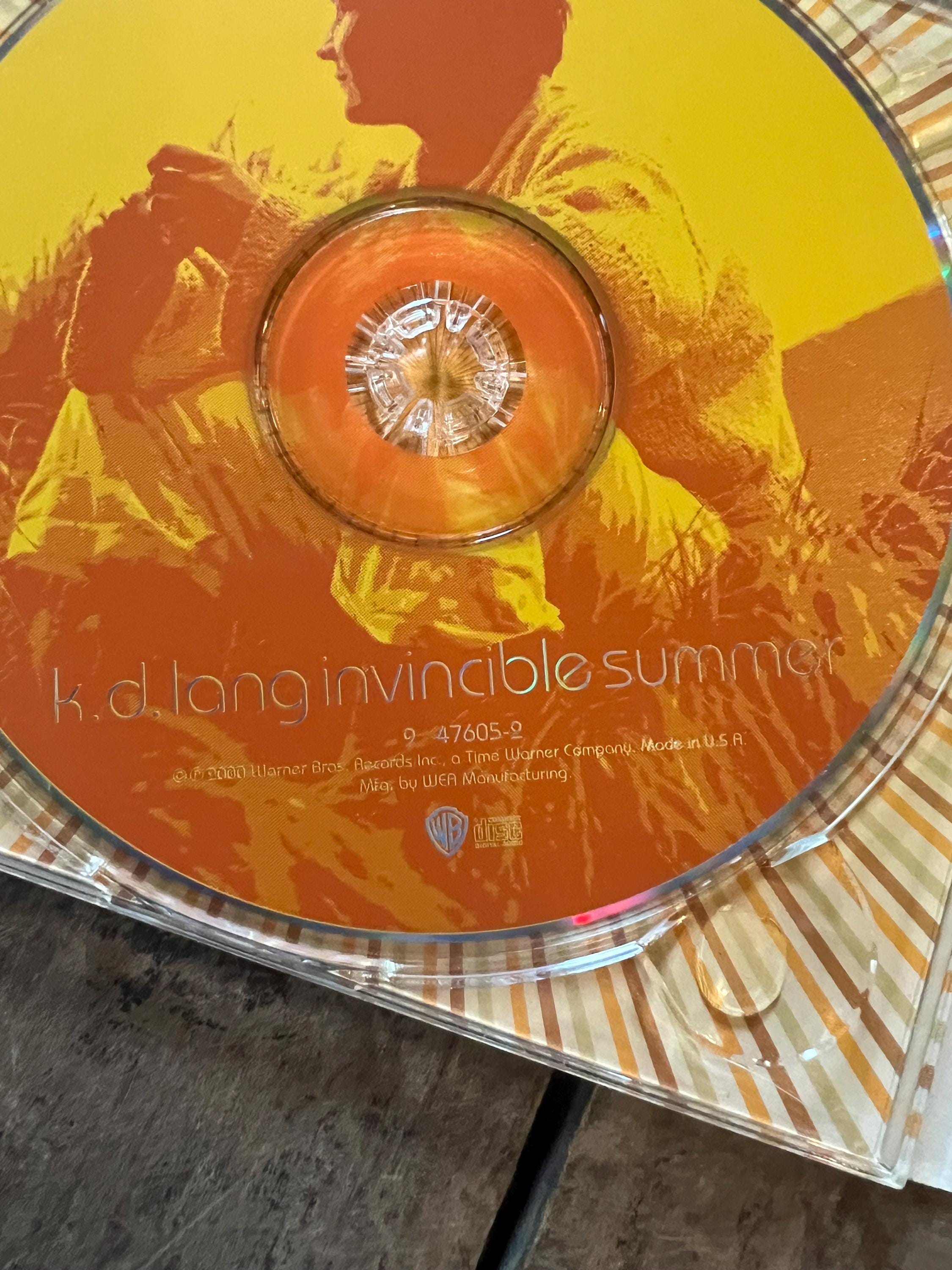 K.D. Lang "Invincible Summer" CD - 2000 Warner Bros. Retro Pop Rock