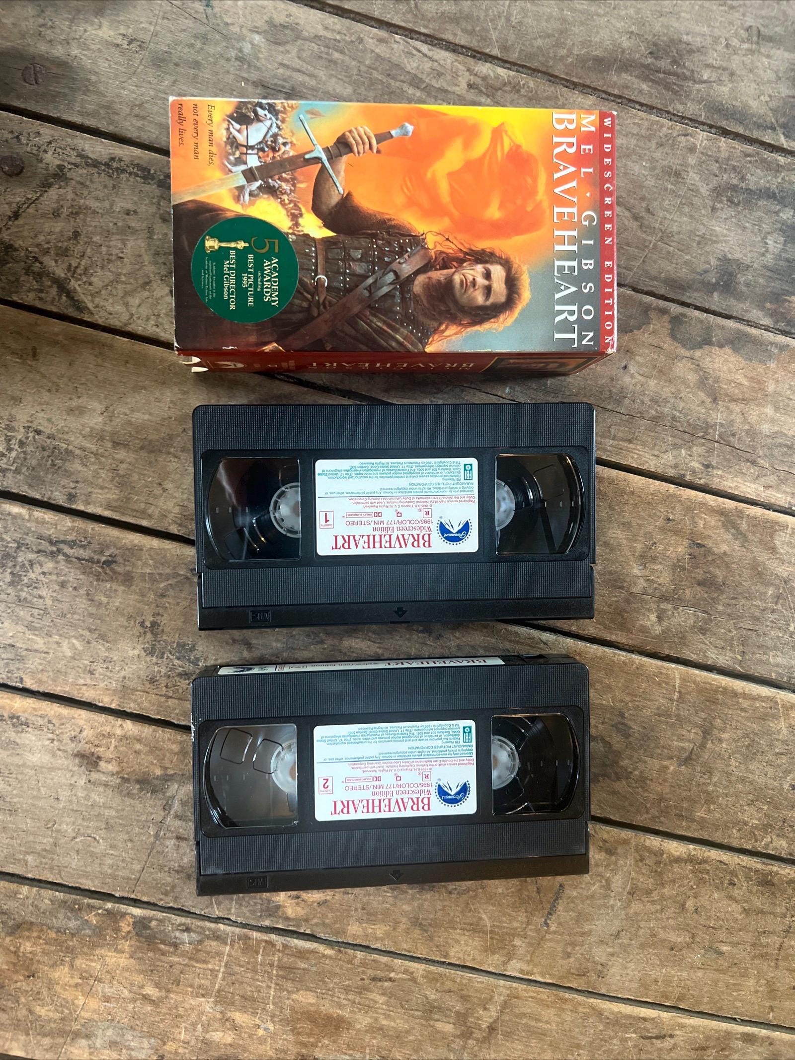 1995 BRAVEHEART staring Mel Gibson & Sophie Marceau - Paramount VHS Movie