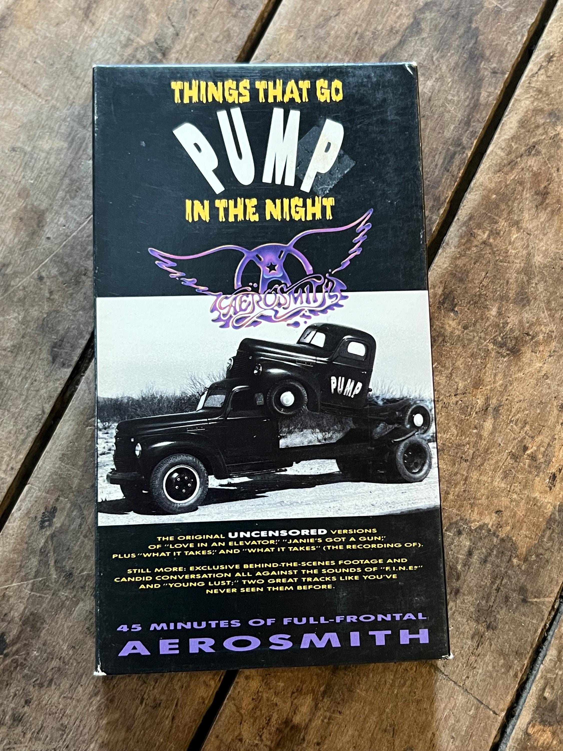 AEROSMITH “Things That Go Pump In The Night” ( VHS Movie) Original Uncensored Versions