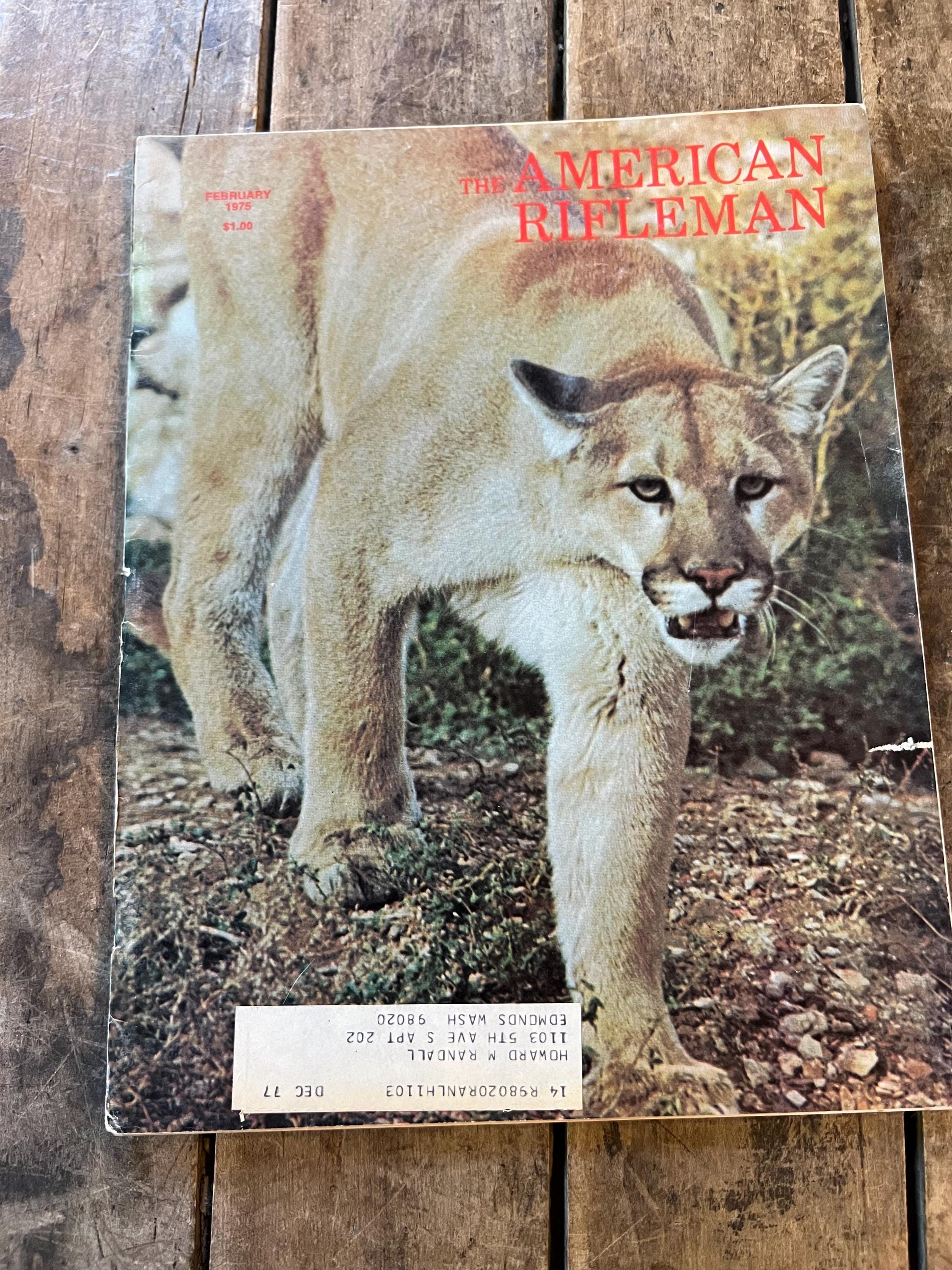 Vintage 1975 American Rifleman Magazine - February Edition