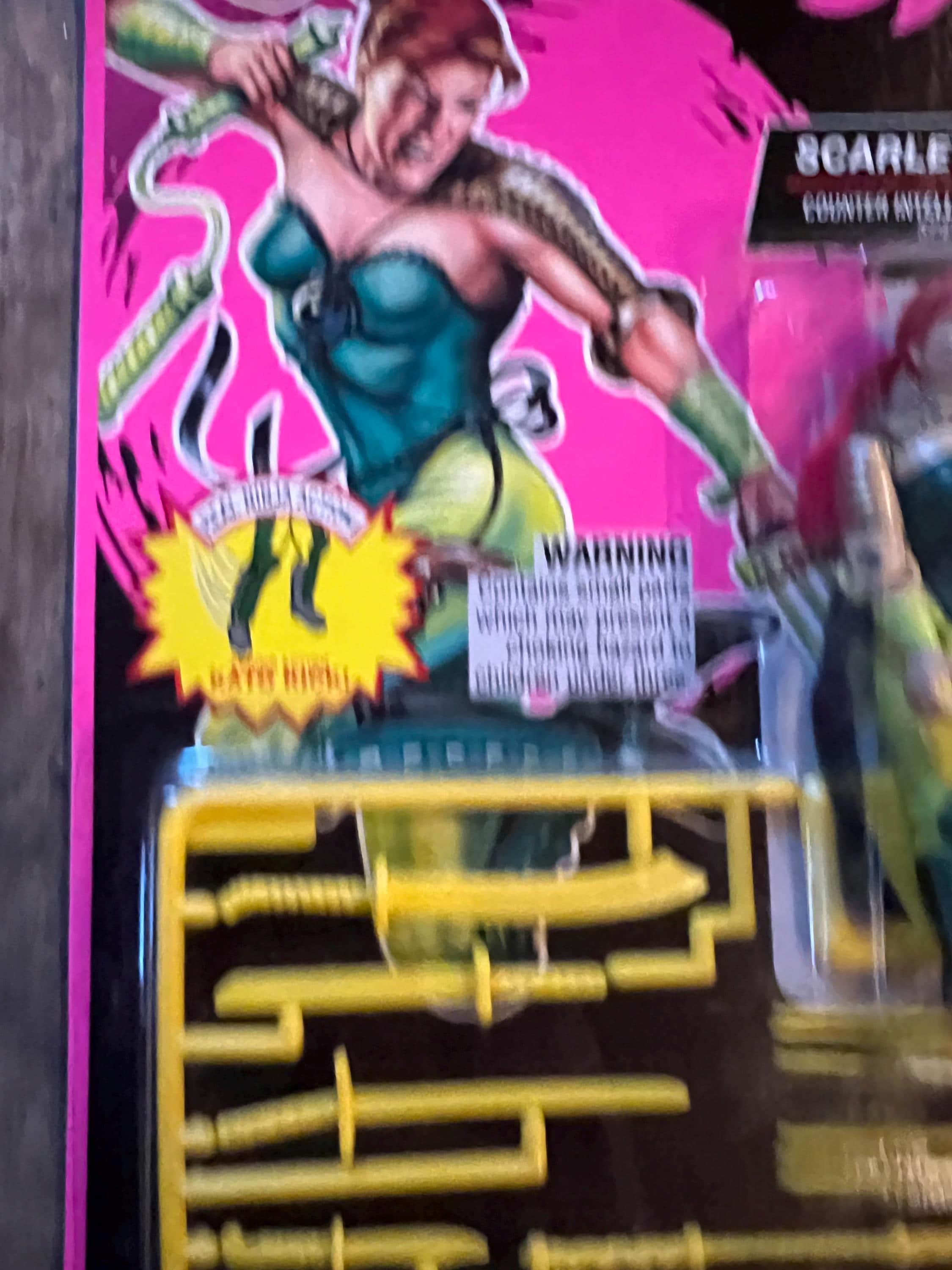 1992 Hasbro GI JOE - Ninja Force SCARLETT Action Figure -  Original Card