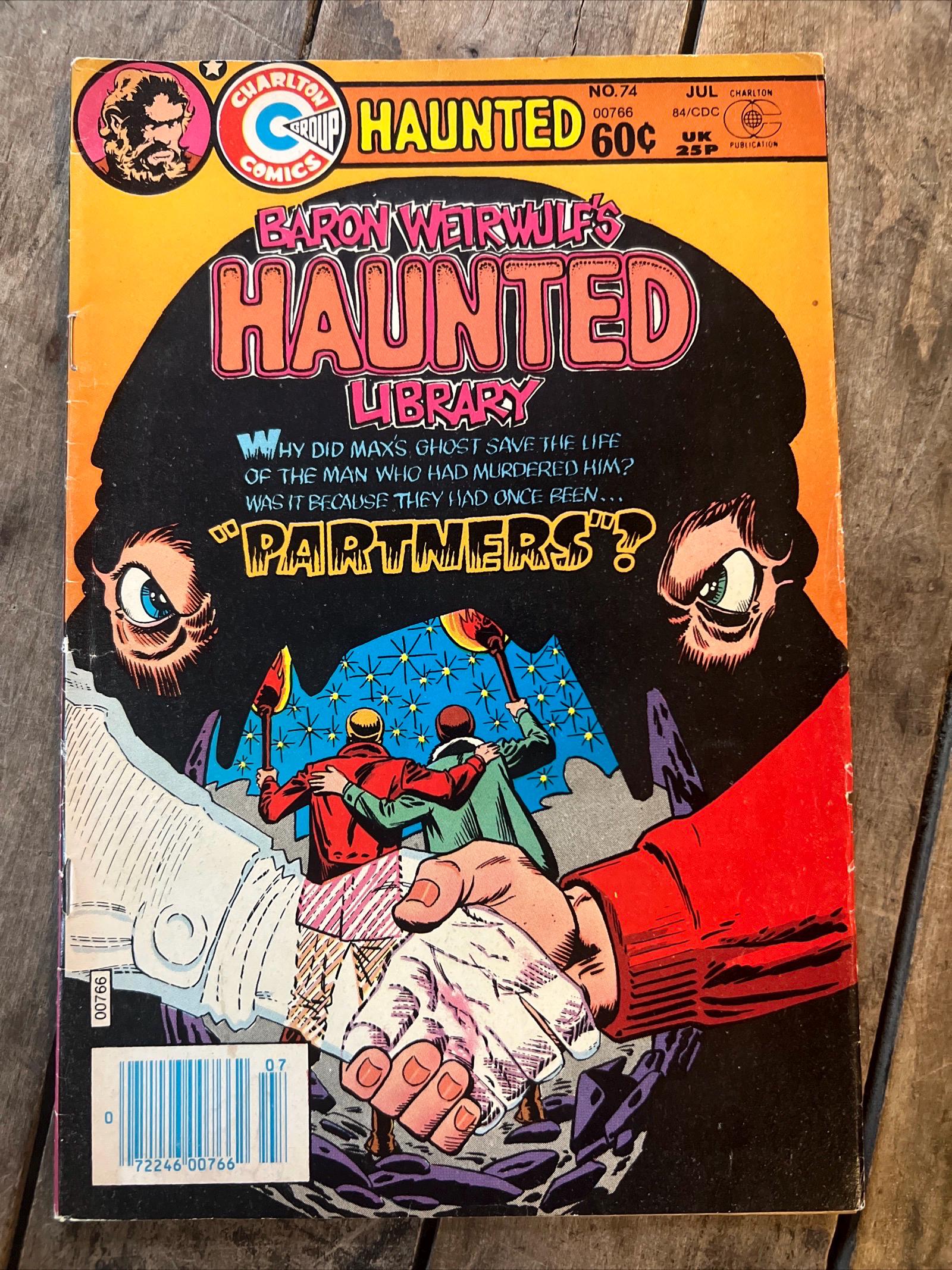 Haunted #74 (1984) Newsstand Edition - Charlton Comics Group - Baron WeirWulf’s Haunted Library