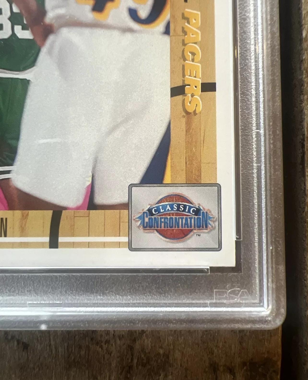 1991 Upper Deck Larry Bird vs Chuck Person Basketball Card - PSA 8