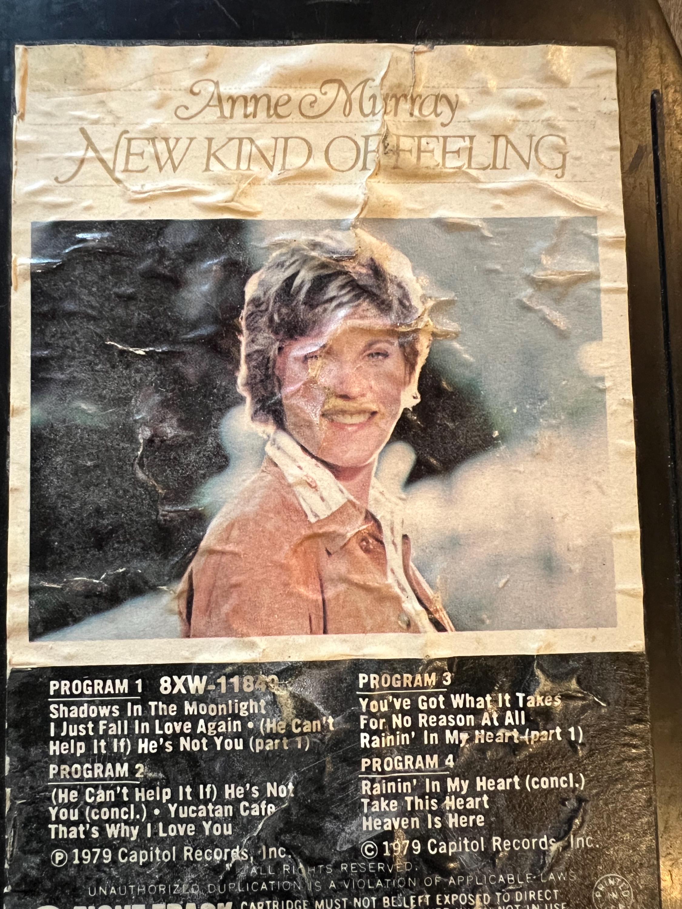 1979 Anne Murray “ New Kind Of Feeling” - Capitol Records 8-Track Tape