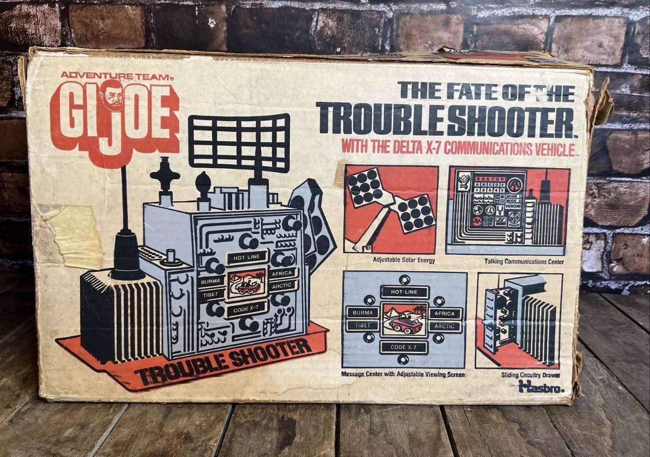 Vintage 1974 GI JOE Adventure Team - Fate Of The Trouble Shooter Set