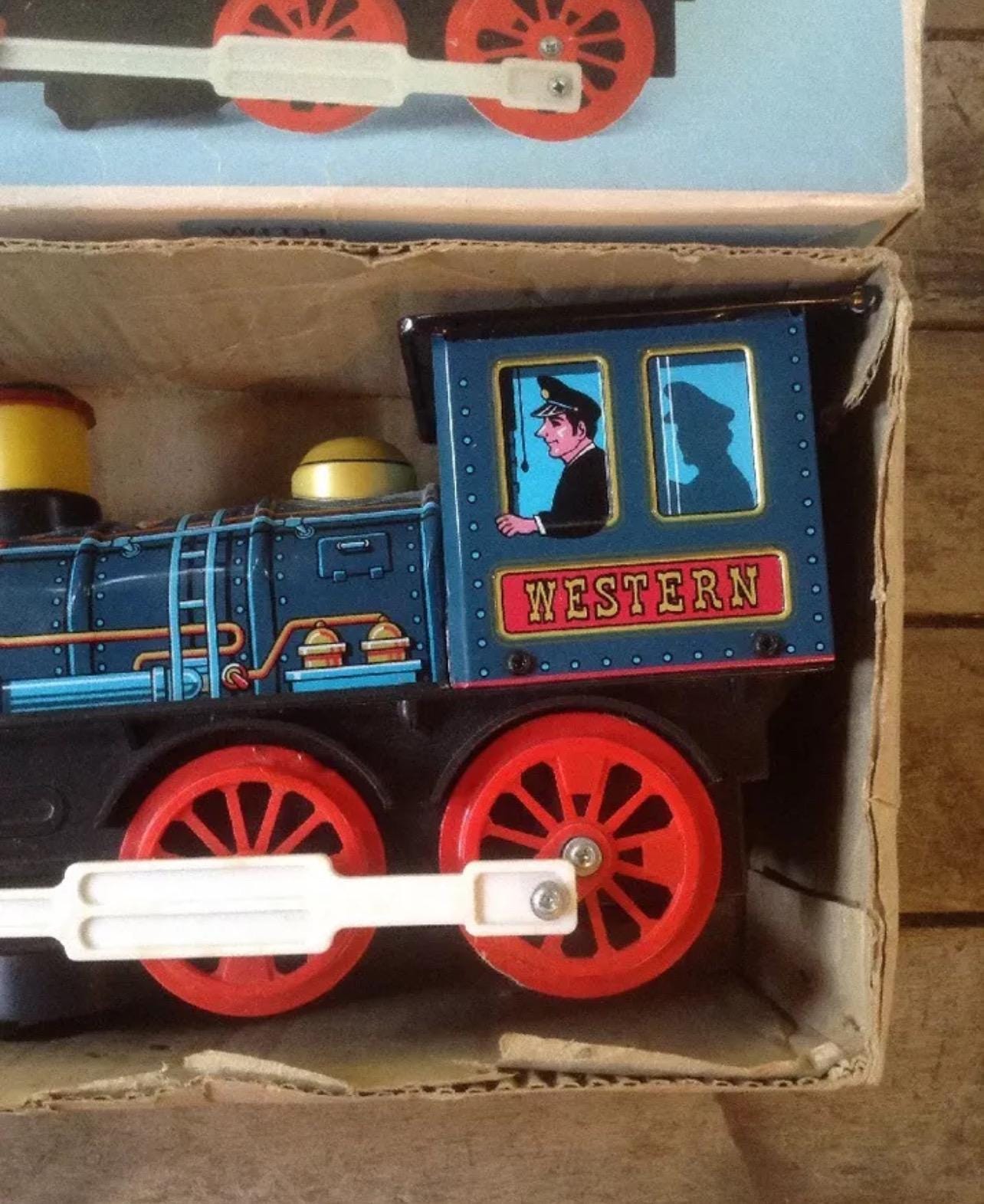 Vintage Western Special Locomotive Toy Train - Made in Korea - With Original Box