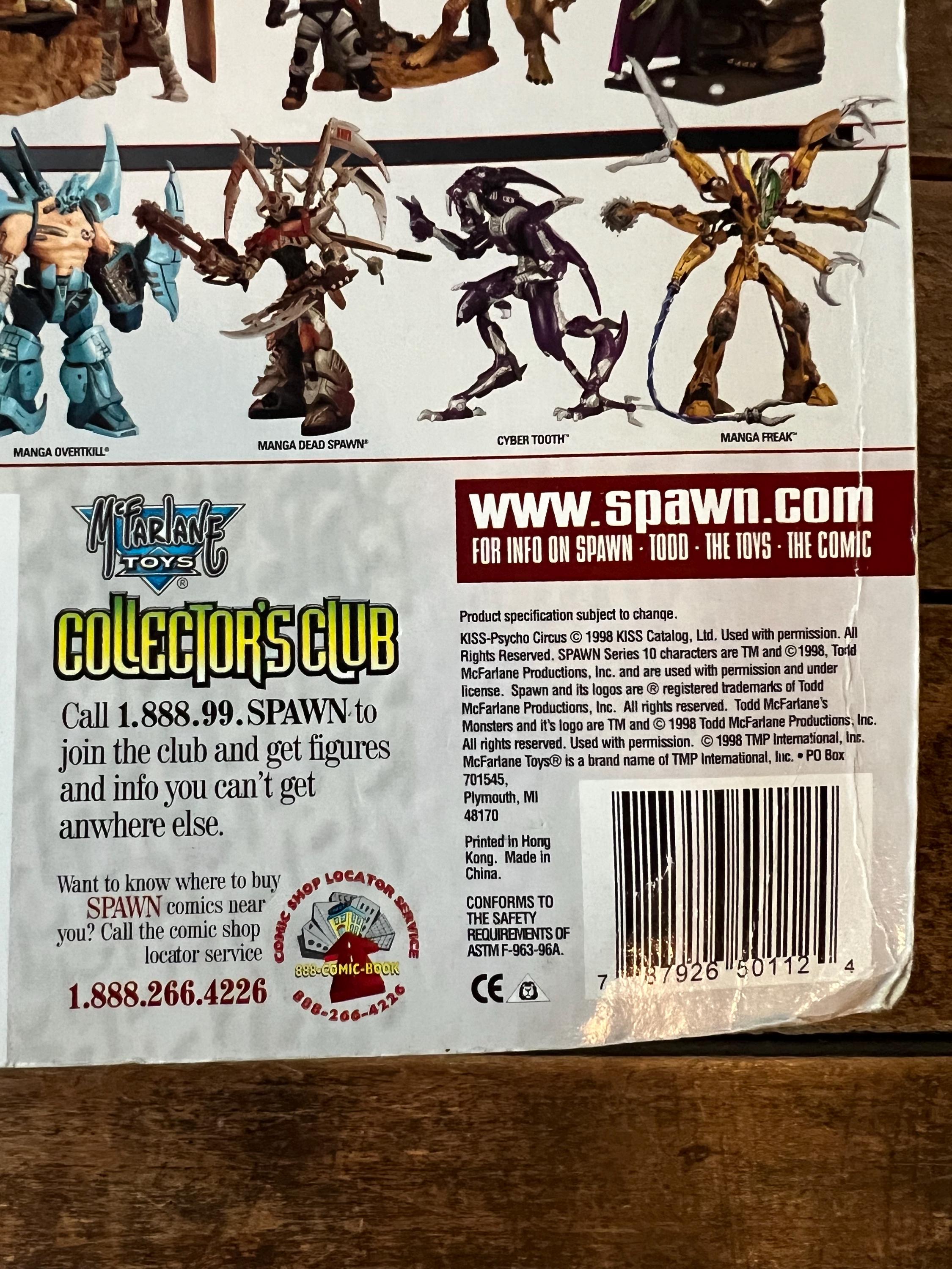 Vintage 1998 KISS Psycho Circus Ace Frehley 'The Stiltman' Action Figure (MOC)