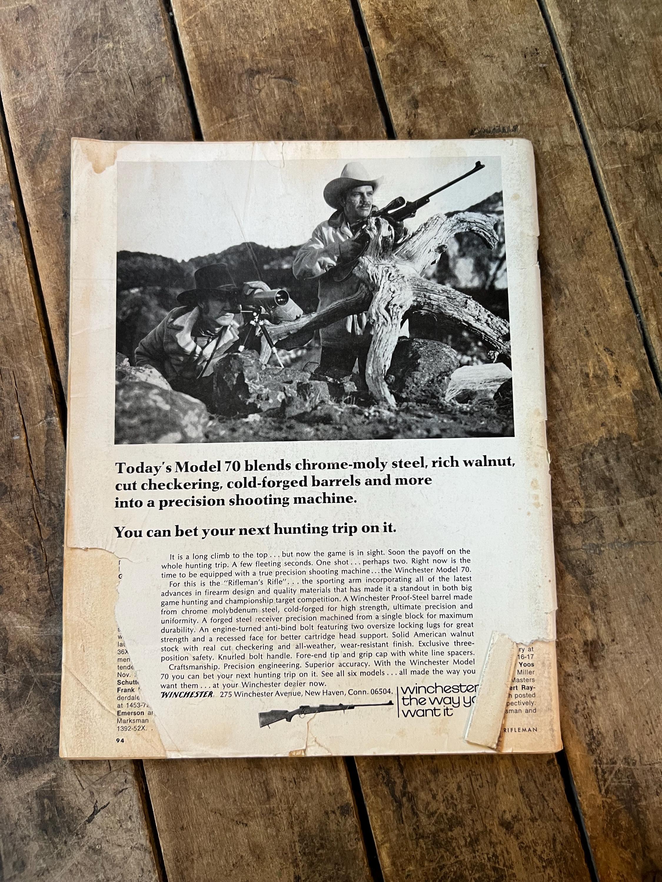 Vintage 1975 American Rifleman Magazine - February Edition