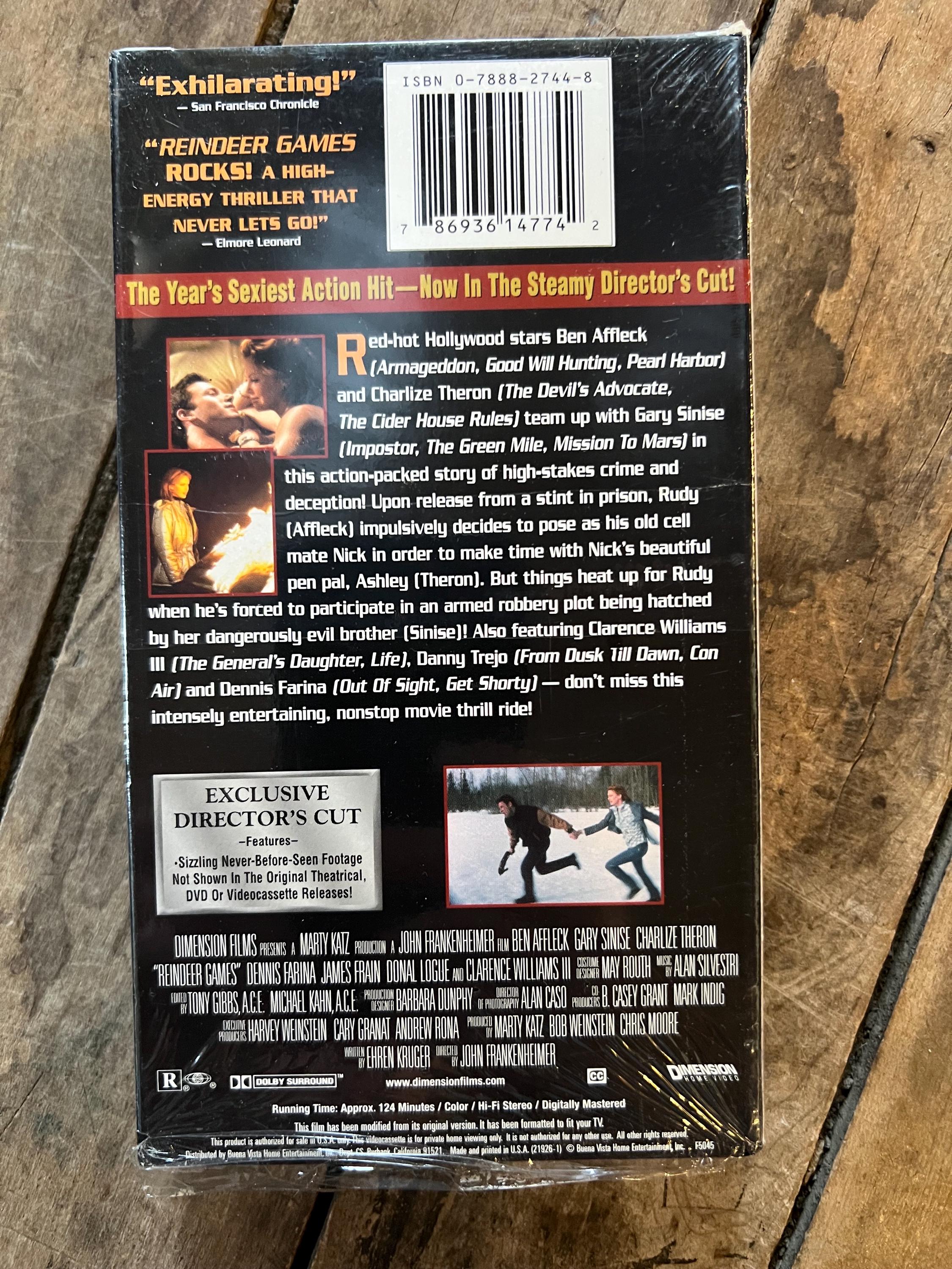 Reindeer Games ( VHS 2000) Starring - Ben Affleck & Charlize Theron