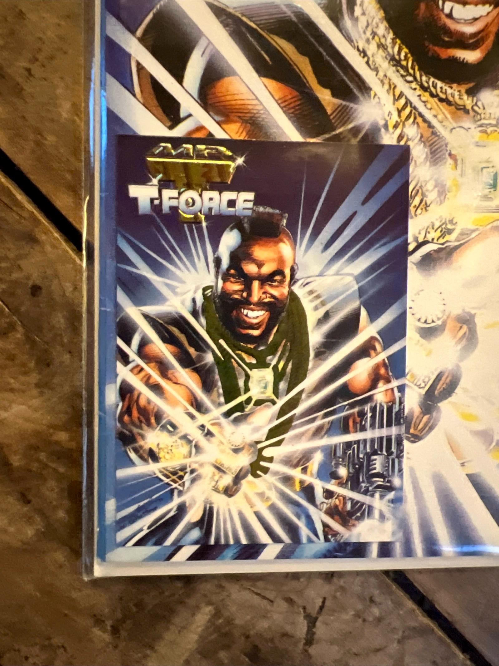 Mr. T and the T-Force #1 (1993 Now Comics ) First Issue & Gold Foil Trading Card