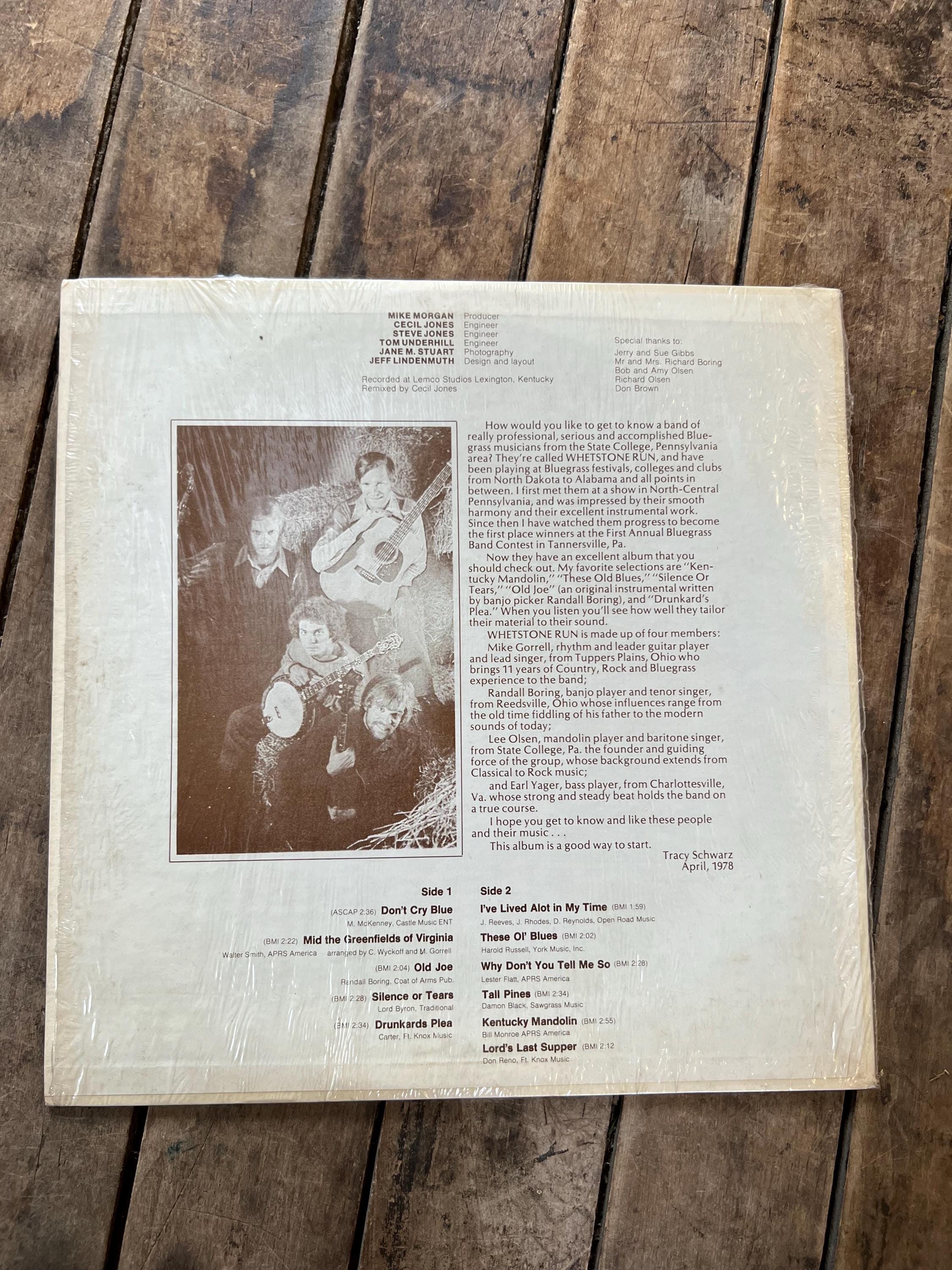 BLUEGRASS by Whetstone Run - 1978 Lemco Records - LP Vinyl Album
