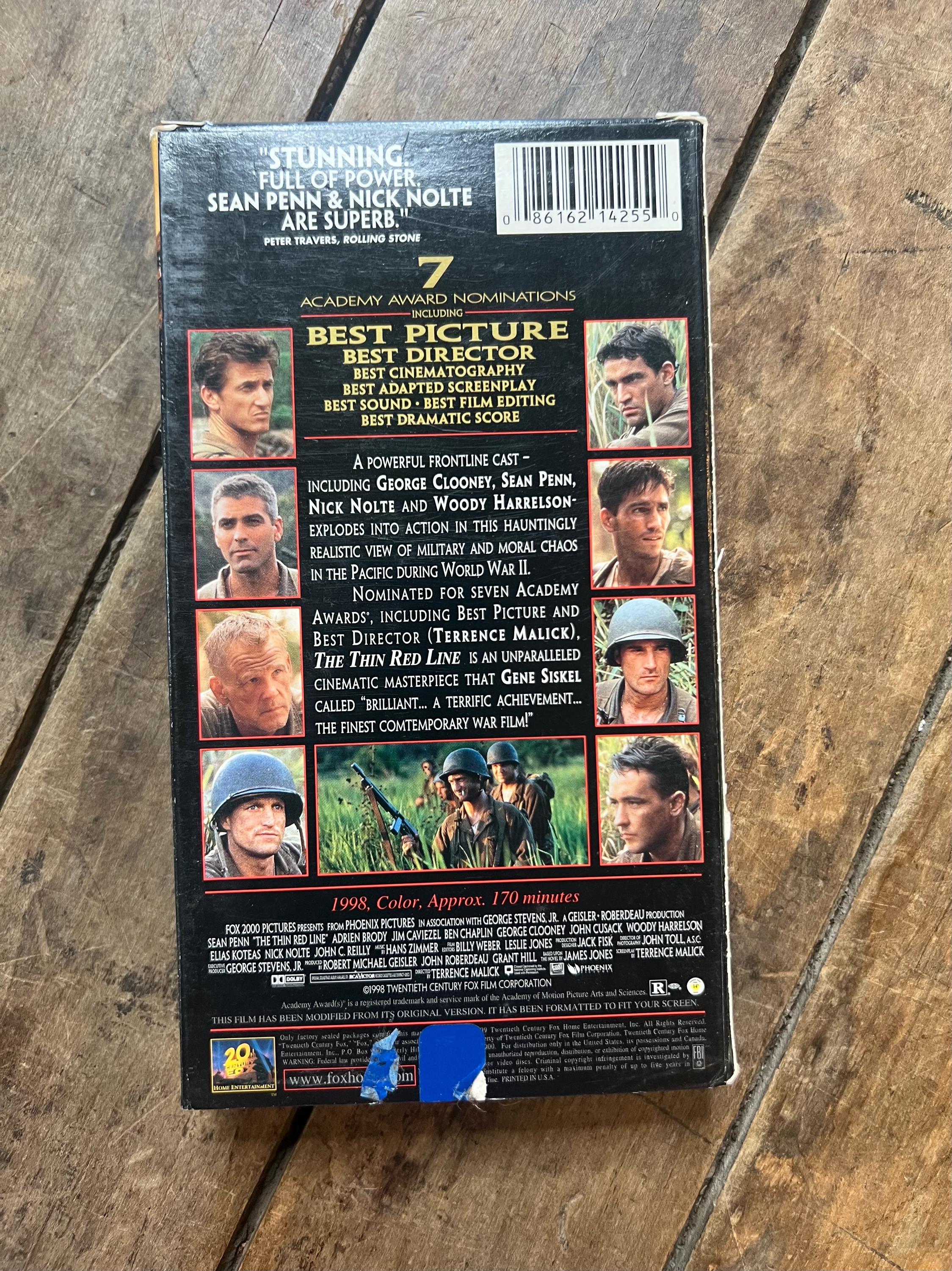 The Thin Red Line VHS - 1999 War Movie - Academy Award Nominee