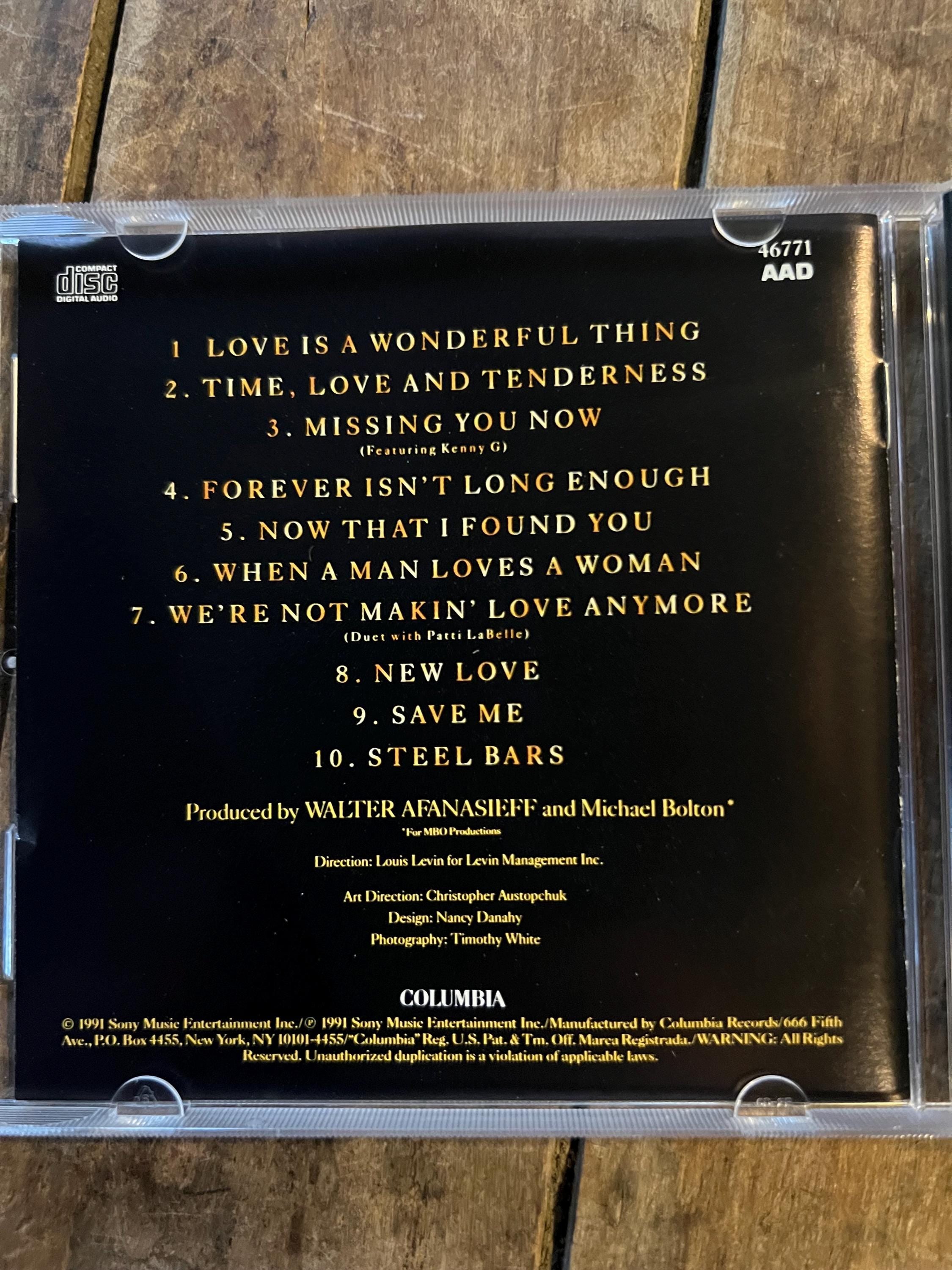 Michael Bolton “Time, Love & Tenderness ” CD - 1991 Columbia Records