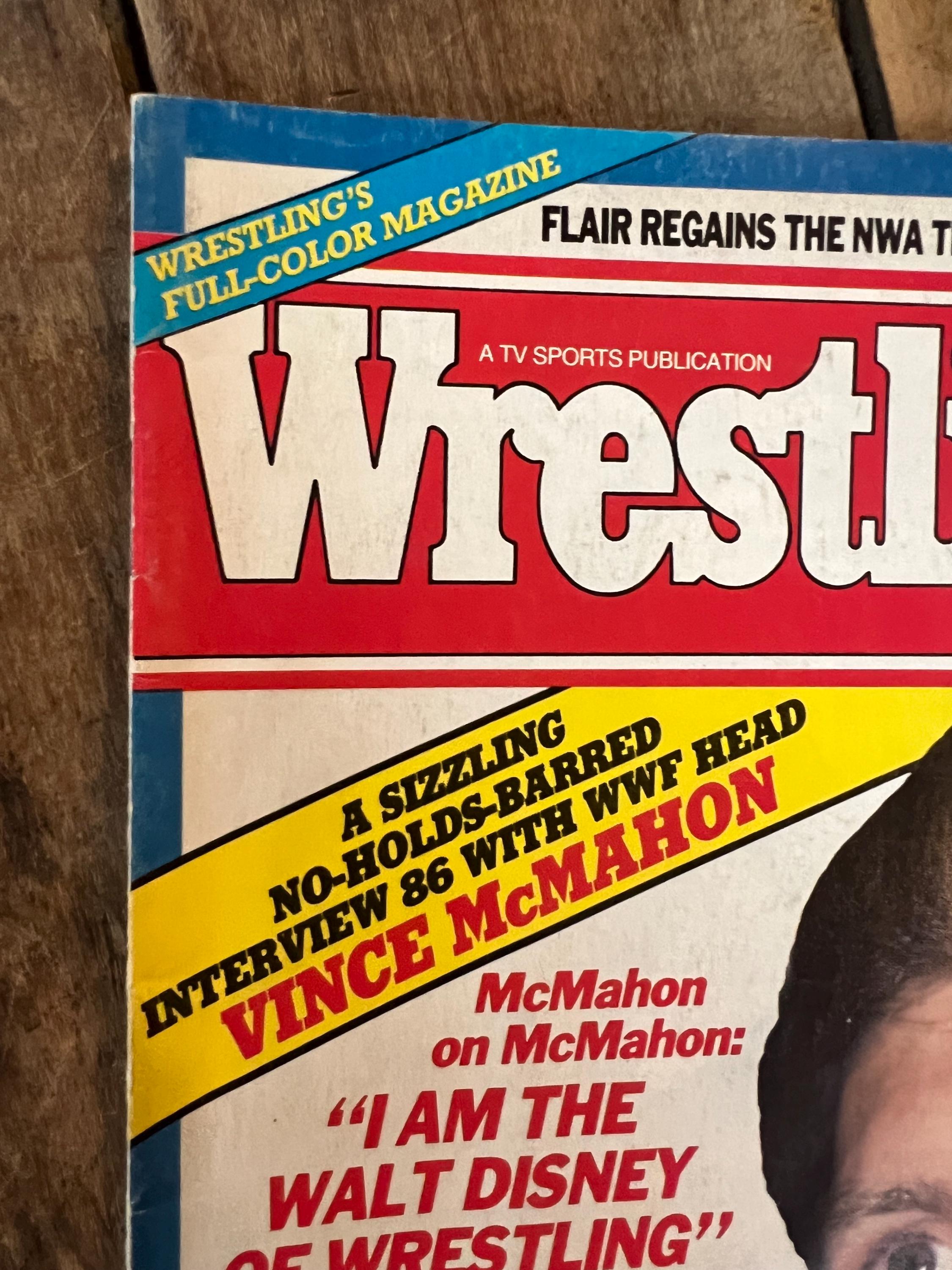 Wrestling 86 Magazine Winter 1986 Edition - WWF / WWE - Vince McMahon Cover