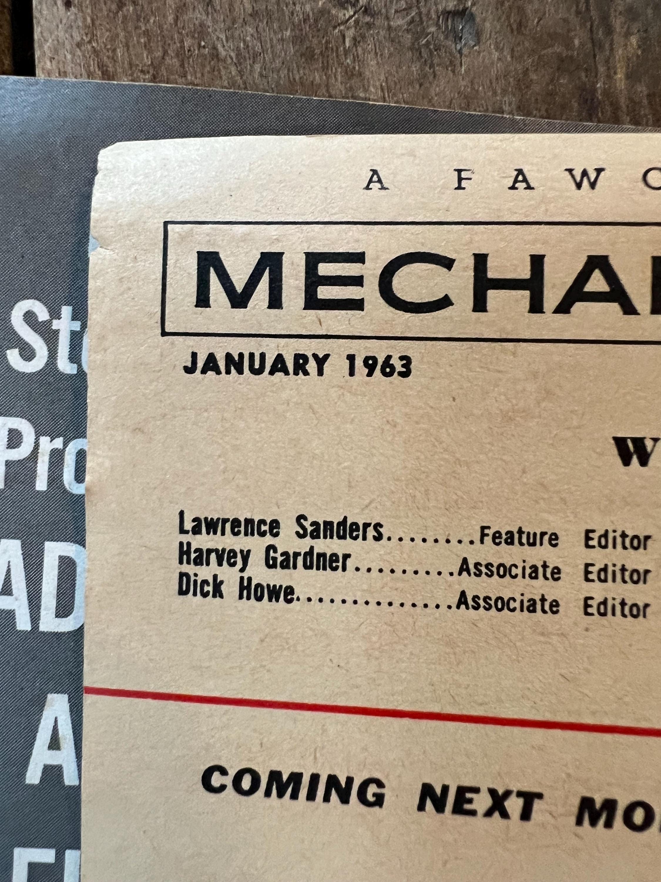 Vintage 1963 Mechanix Illustrated - January Issue - Still 25 Cents