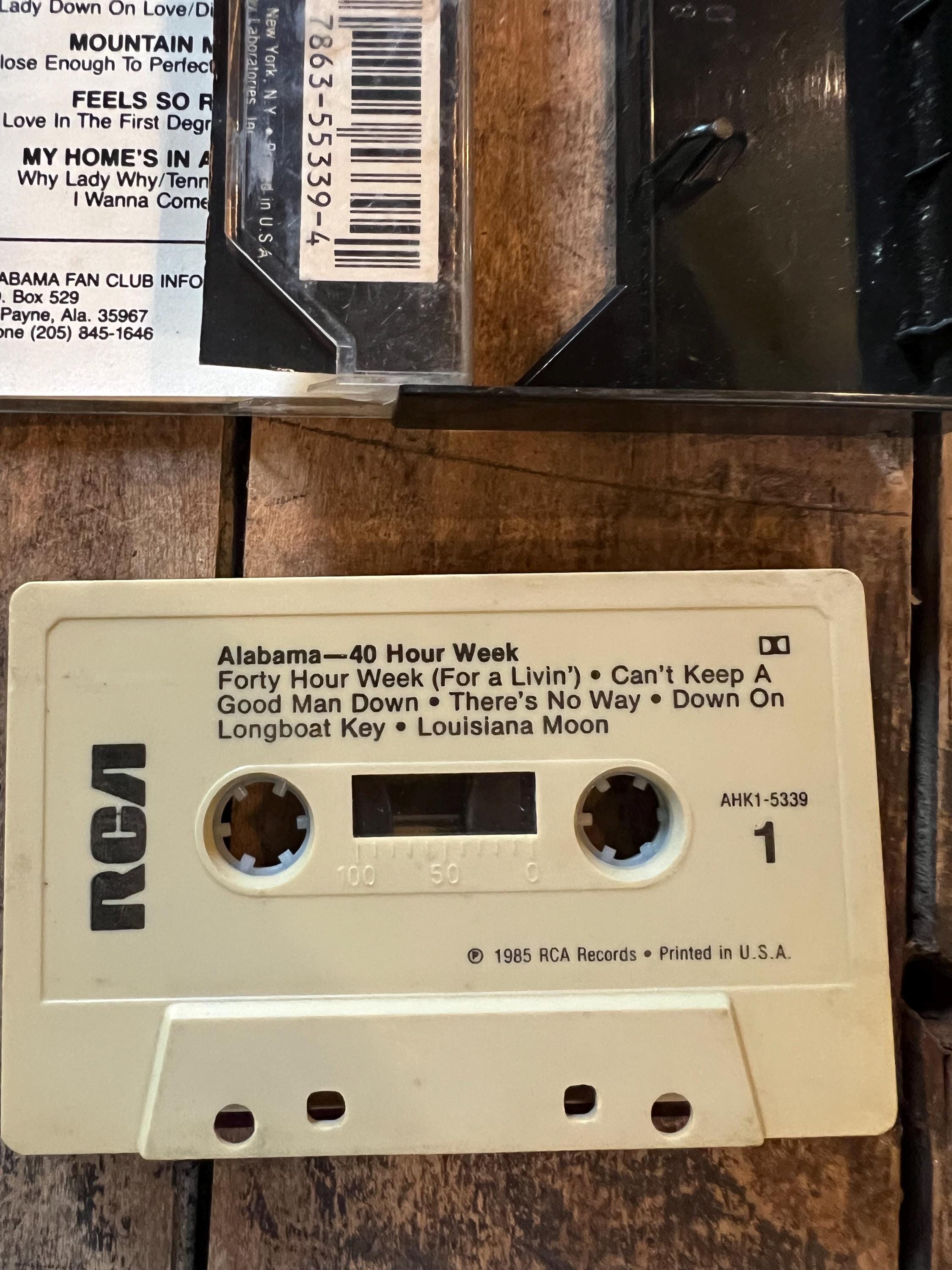 1985 Alabama “40 Hour Week” Cassette Tape - RCA Records