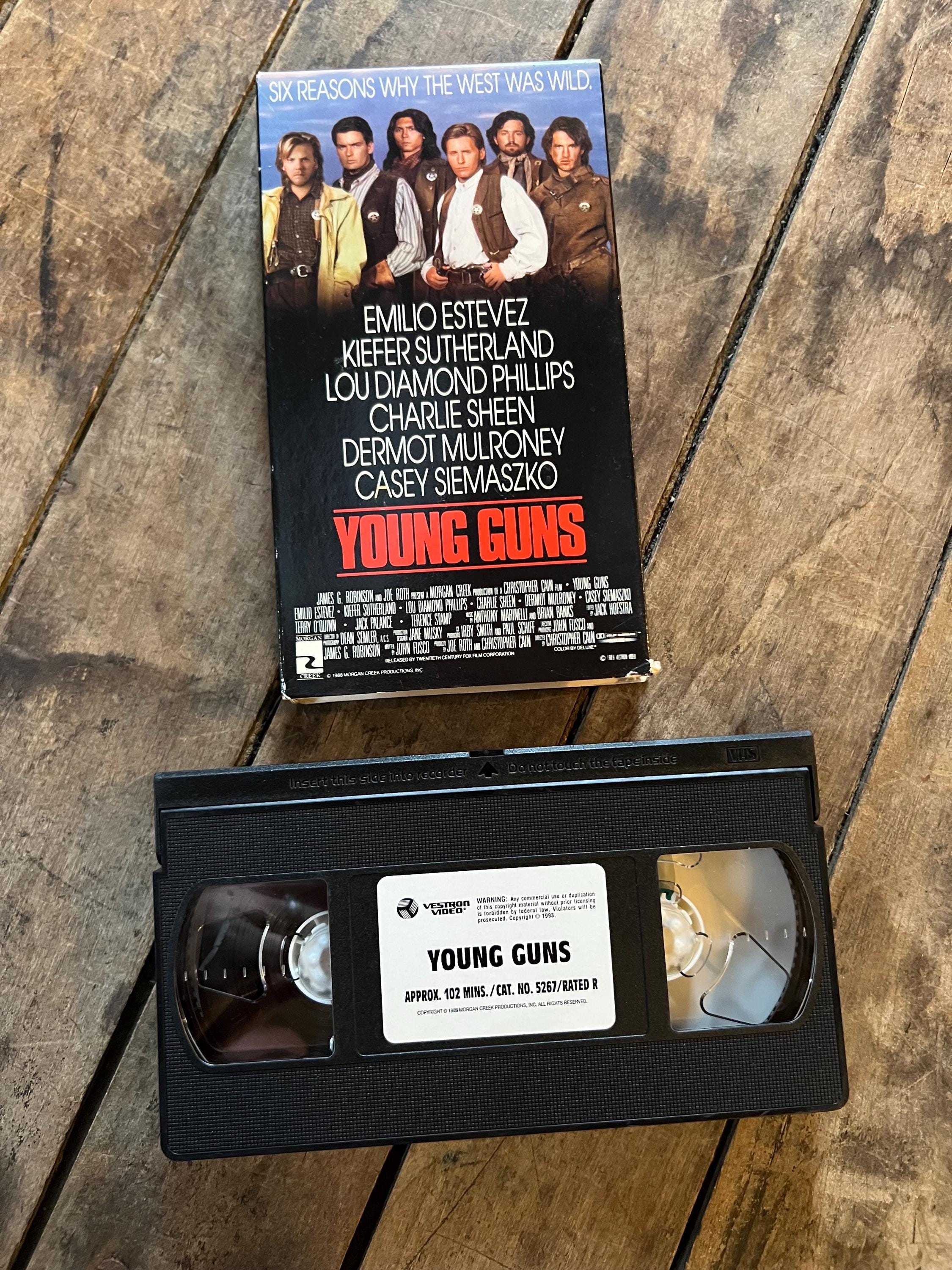 Young Guns  ( VHS 1988) Emilio Estevez, Charlie Sheen & Kiefer Southerland